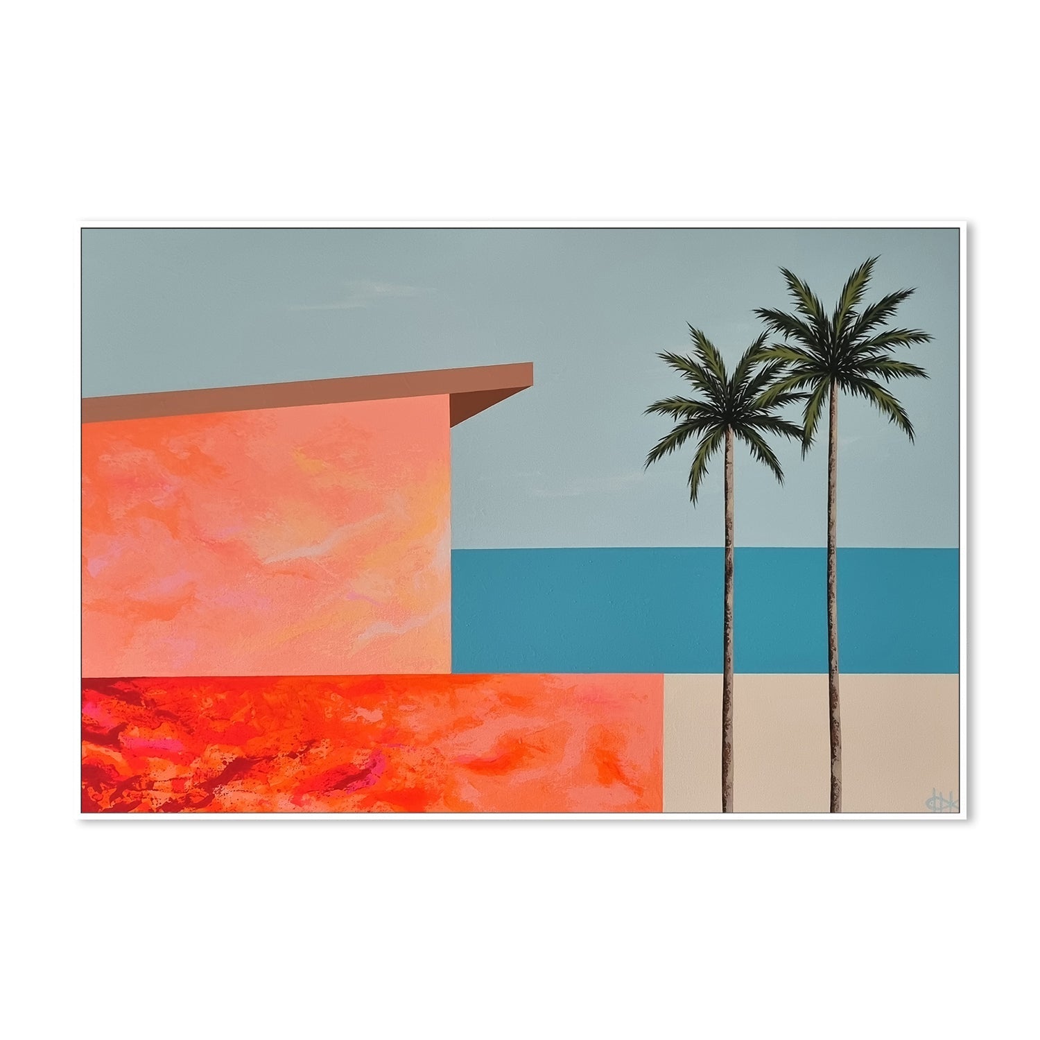 wall-art-print-canvas-poster-framed-Beach House, Style C , By Michelle Jirsensky-5