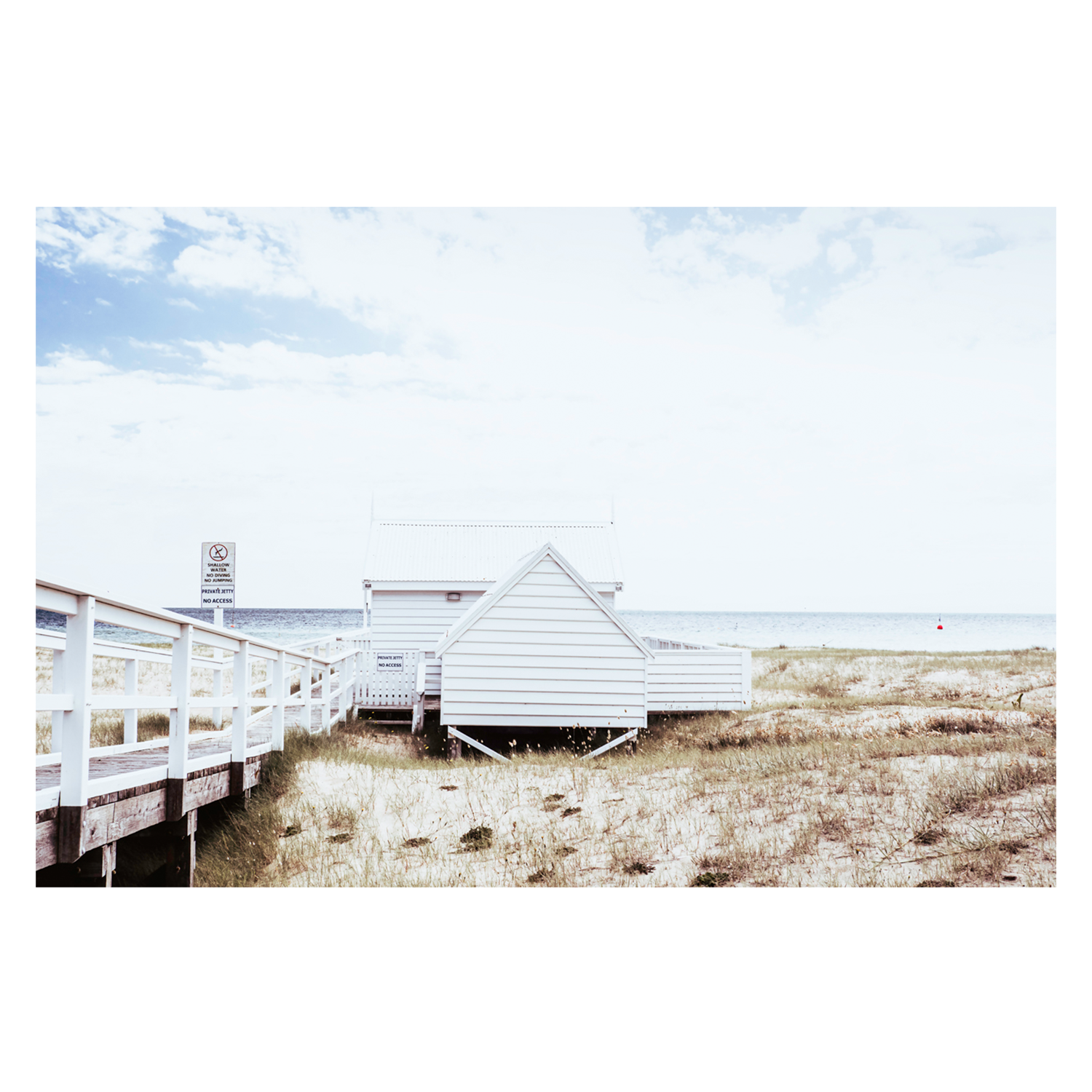 wall-art-print-canvas-poster-framed-Beach Hut-1