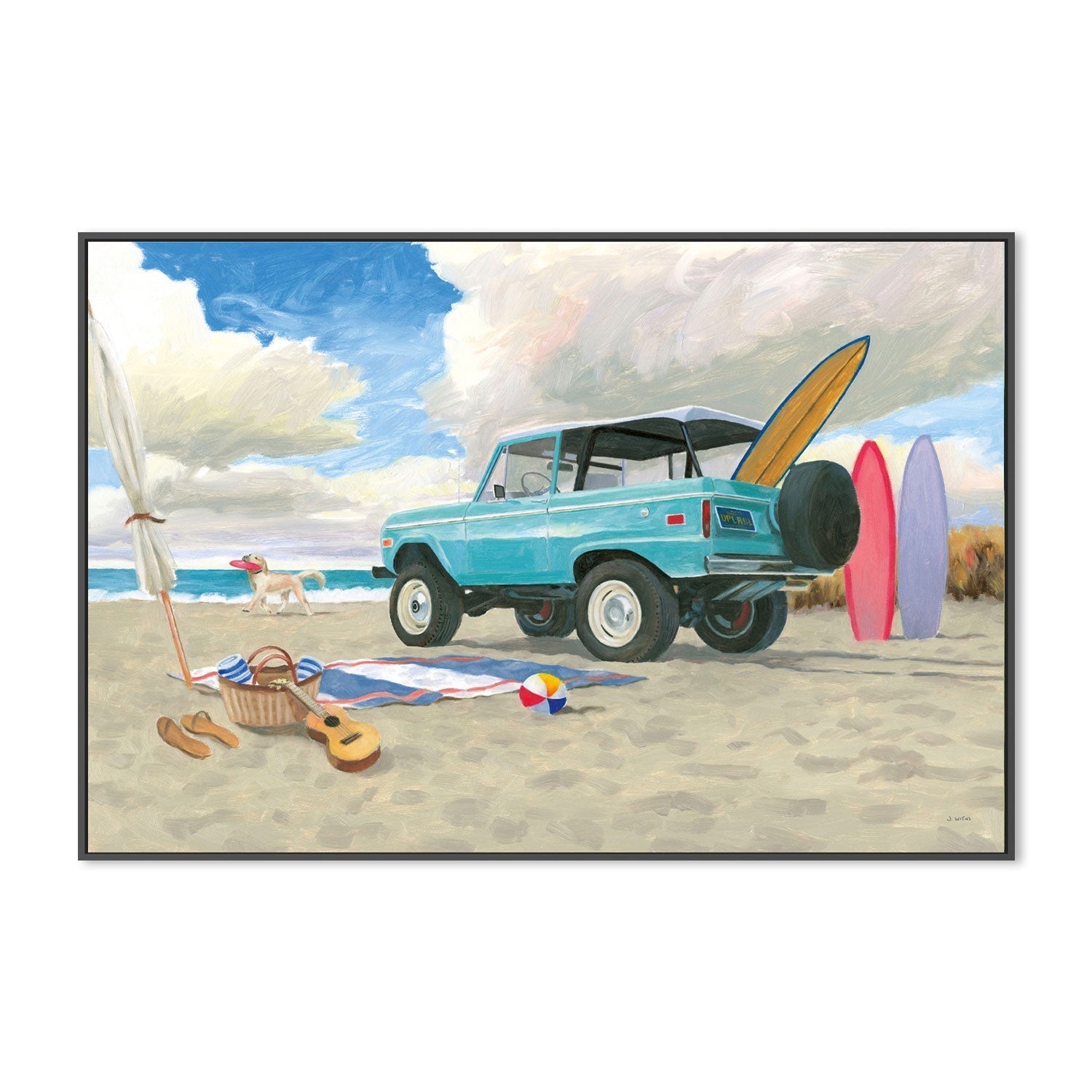 wall-art-print-canvas-poster-framed-Beach Ride, Style A-by-James Wiens-Gioia Wall Art