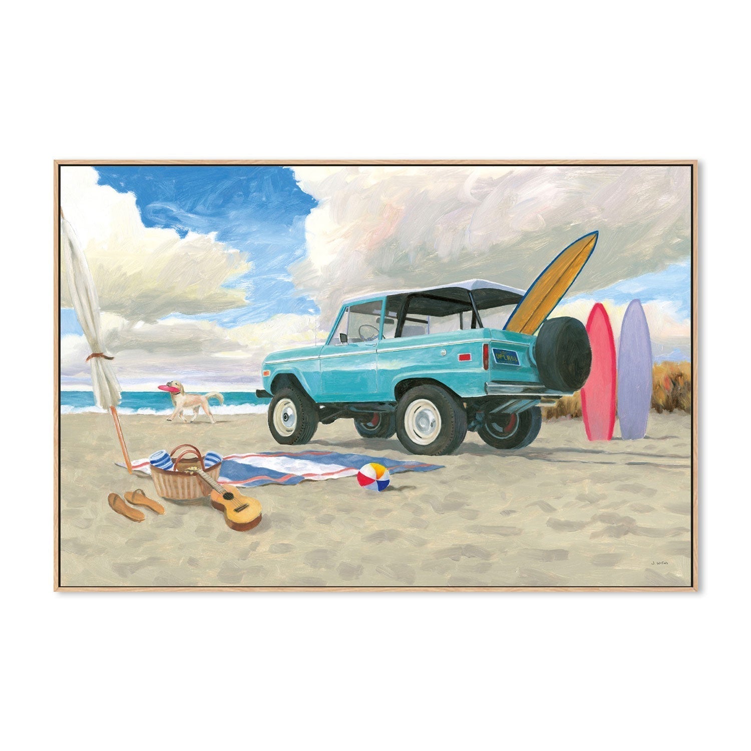 wall-art-print-canvas-poster-framed-Beach Ride, Style A-by-James Wiens-Gioia Wall Art