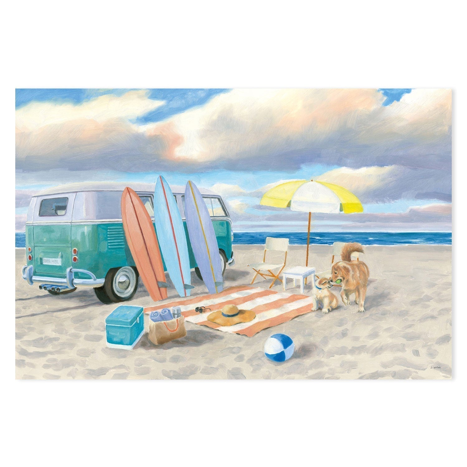 wall-art-print-canvas-poster-framed-Beach Ride, Style B-by-James Wiens-Gioia Wall Art