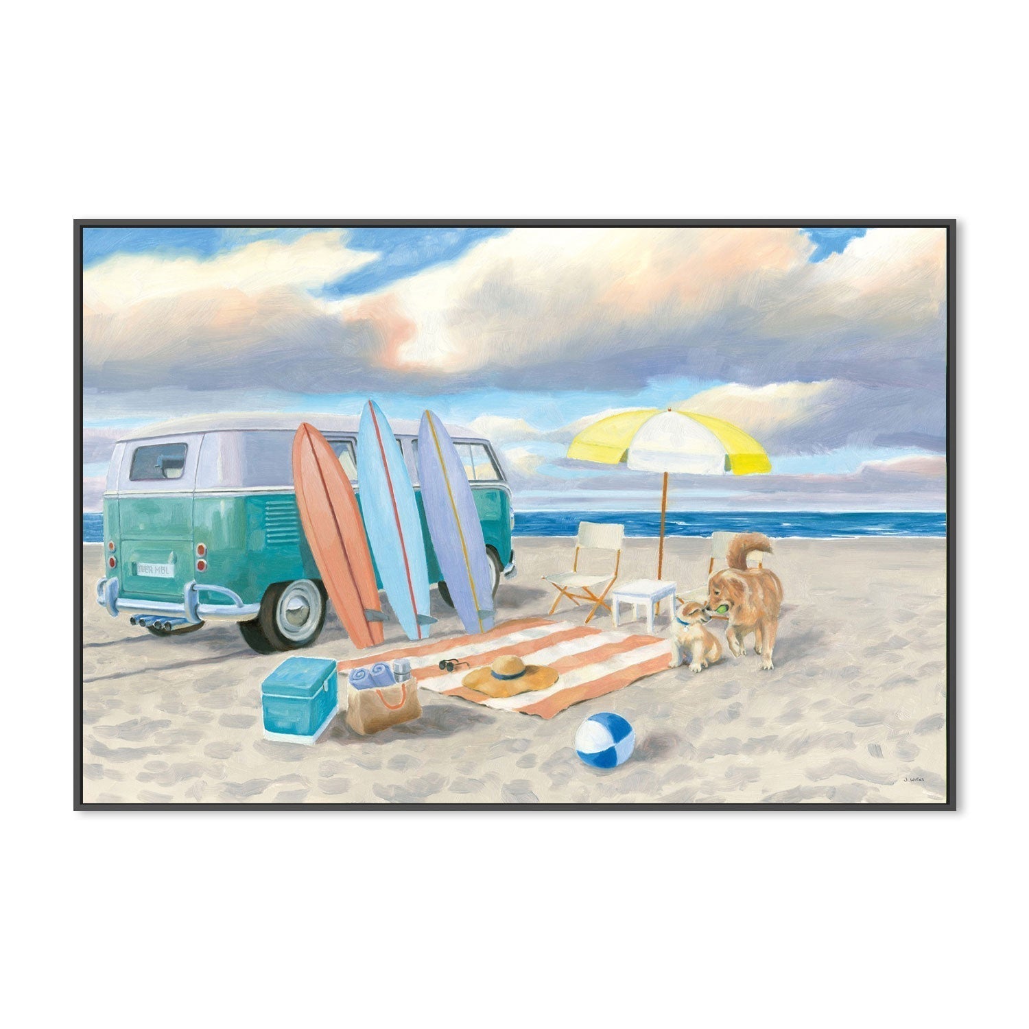 wall-art-print-canvas-poster-framed-Beach Ride, Style B-by-James Wiens-Gioia Wall Art