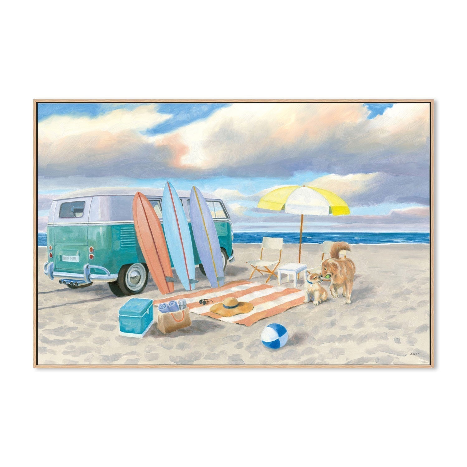 wall-art-print-canvas-poster-framed-Beach Ride, Style B-by-James Wiens-Gioia Wall Art