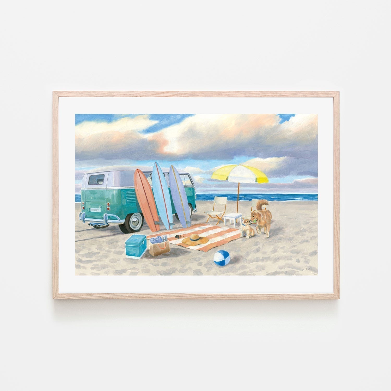wall-art-print-canvas-poster-framed-Beach Ride, Style B-by-James Wiens-Gioia Wall Art