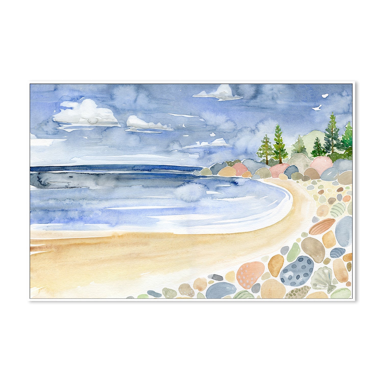 wall-art-print-canvas-poster-framed-Beach Scene, Style B-5
