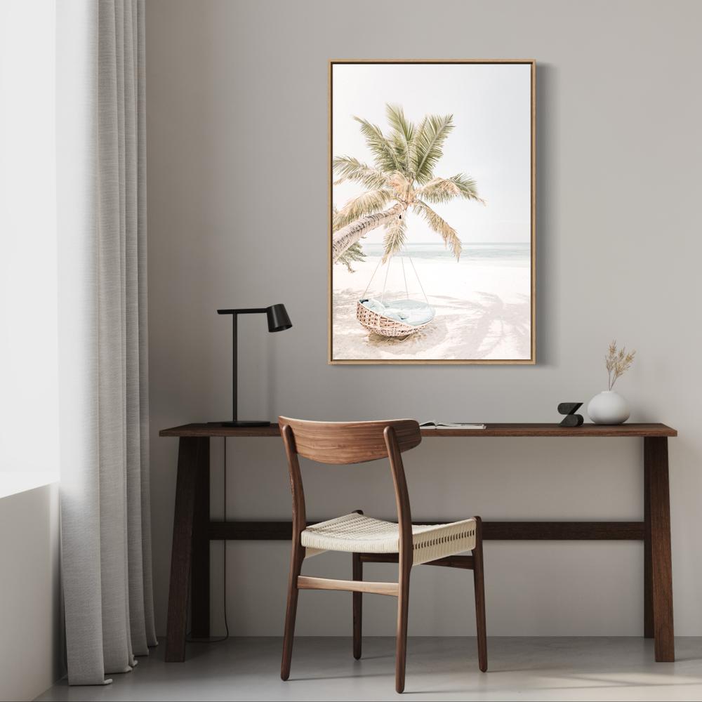 wall-art-print-canvas-poster-framed-Beach Swing And Hammock-by-Gioia Wall Art-Gioia Wall Art