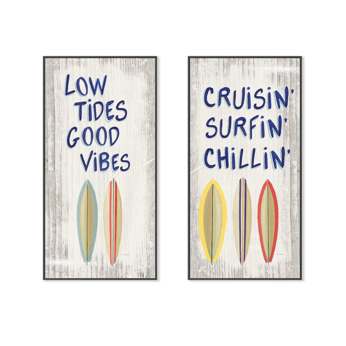 wall-art-print-canvas-poster-framed-Beach Time, Set of 2-by-James Wiens-Gioia Wall Art