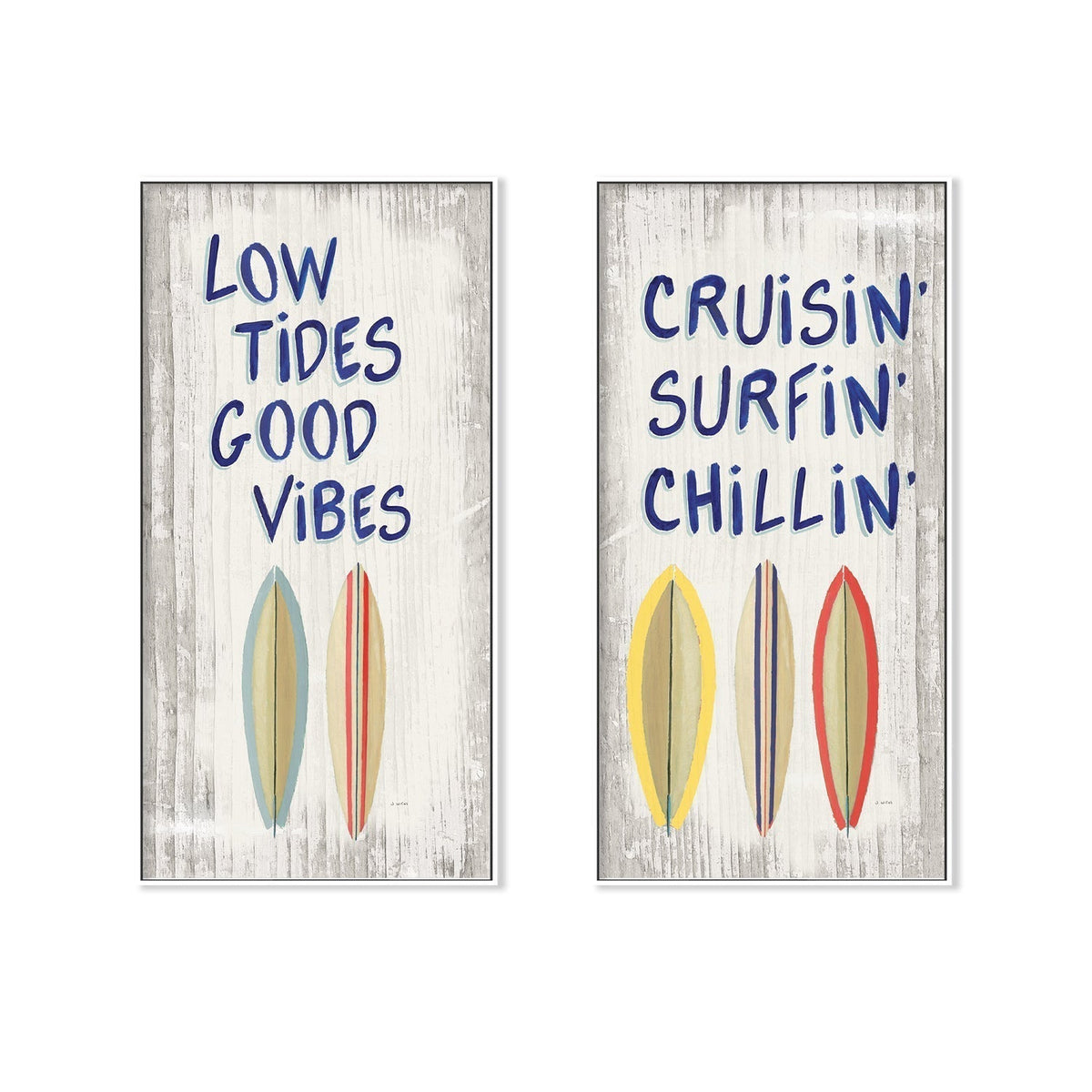 wall-art-print-canvas-poster-framed-Beach Time, Set of 2-by-James Wiens-Gioia Wall Art