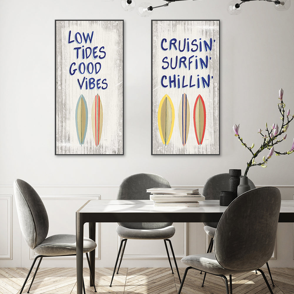 wall-art-print-canvas-poster-framed-Beach Time, Set of 2-by-James Wiens-Gioia Wall Art