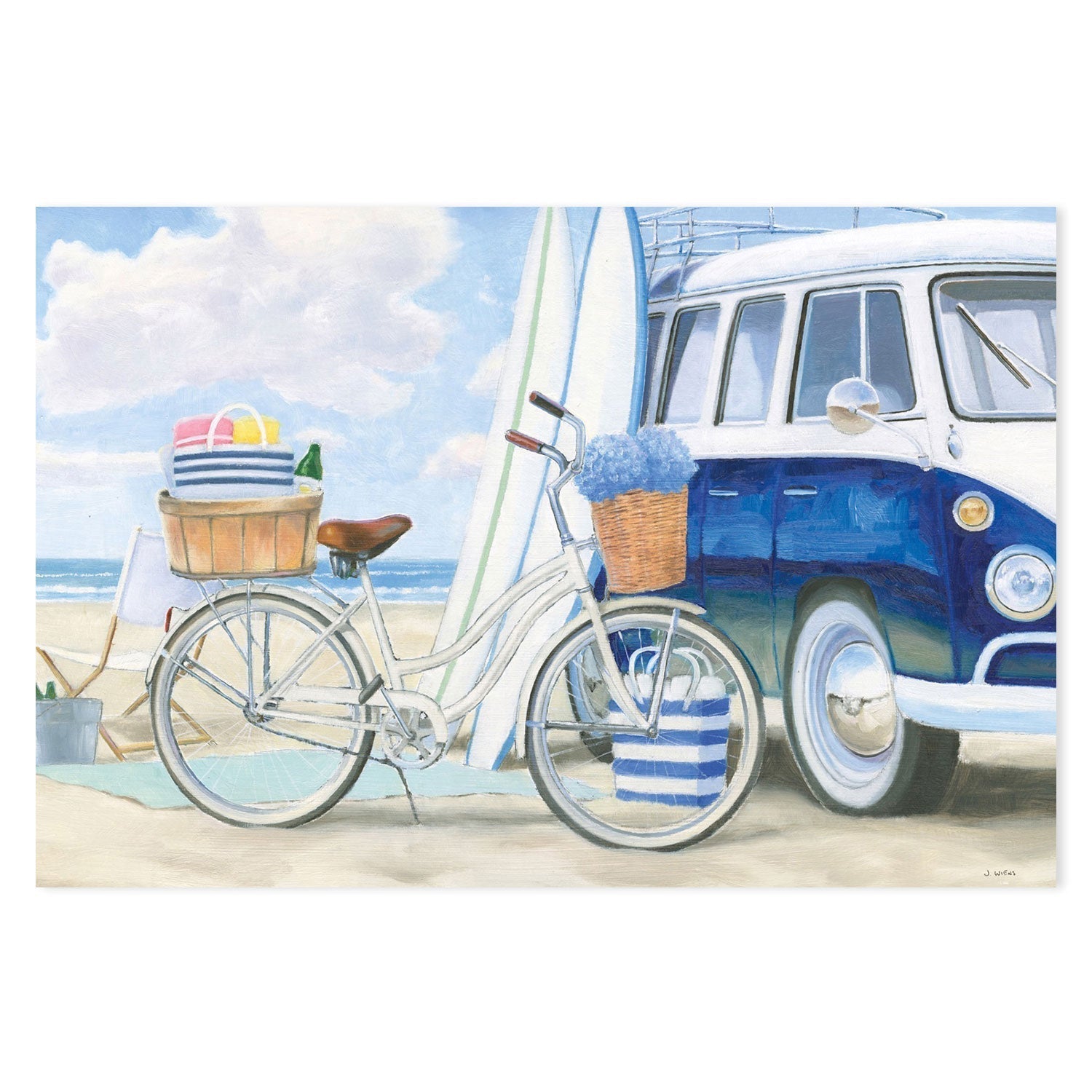 wall-art-print-canvas-poster-framed-Beach Time, Style A-by-James Wiens-Gioia Wall Art