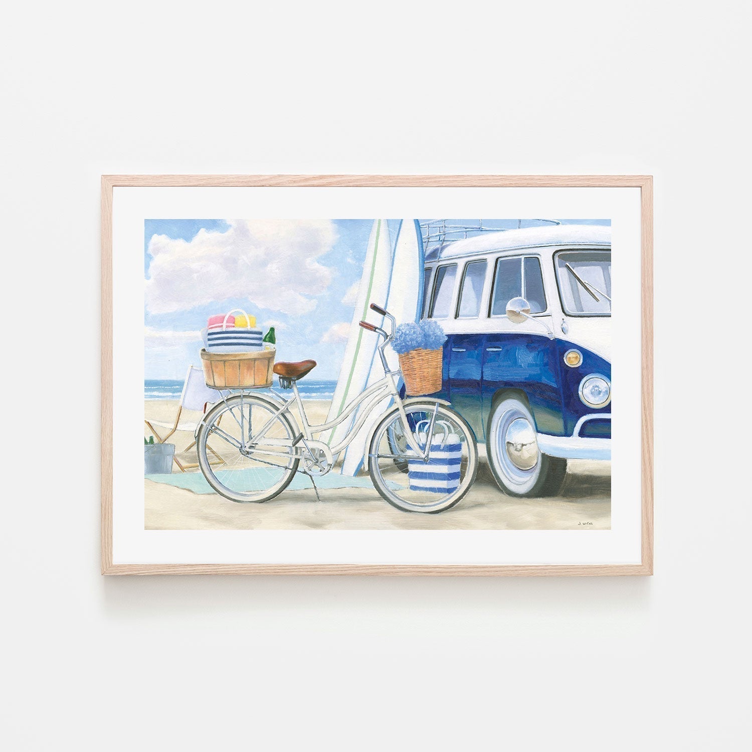 wall-art-print-canvas-poster-framed-Beach Time, Style A-by-James Wiens-Gioia Wall Art