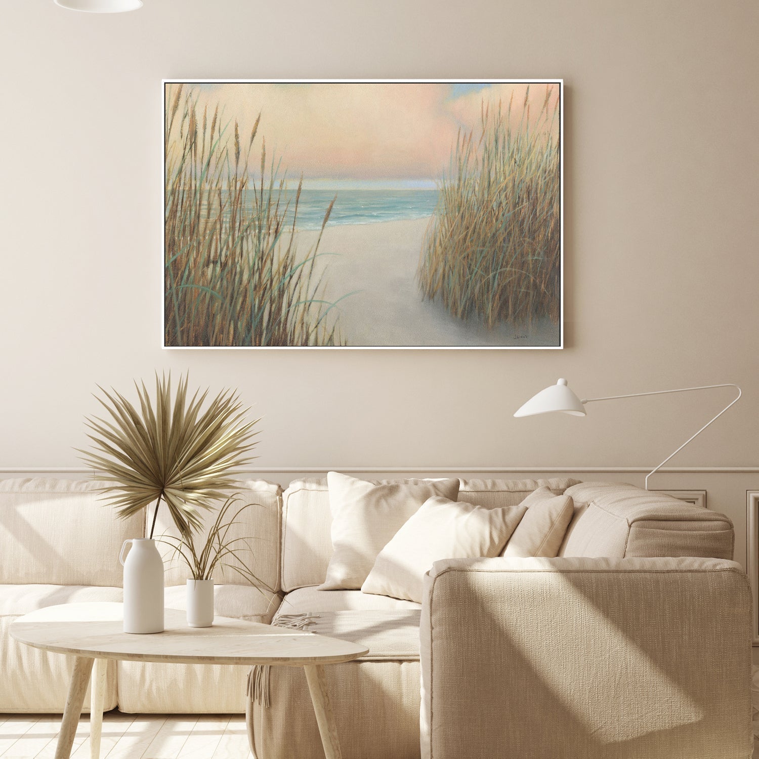 wall-art-print-canvas-poster-framed-Beach Trail, Style A-by-James Wiens-Gioia Wall Art
