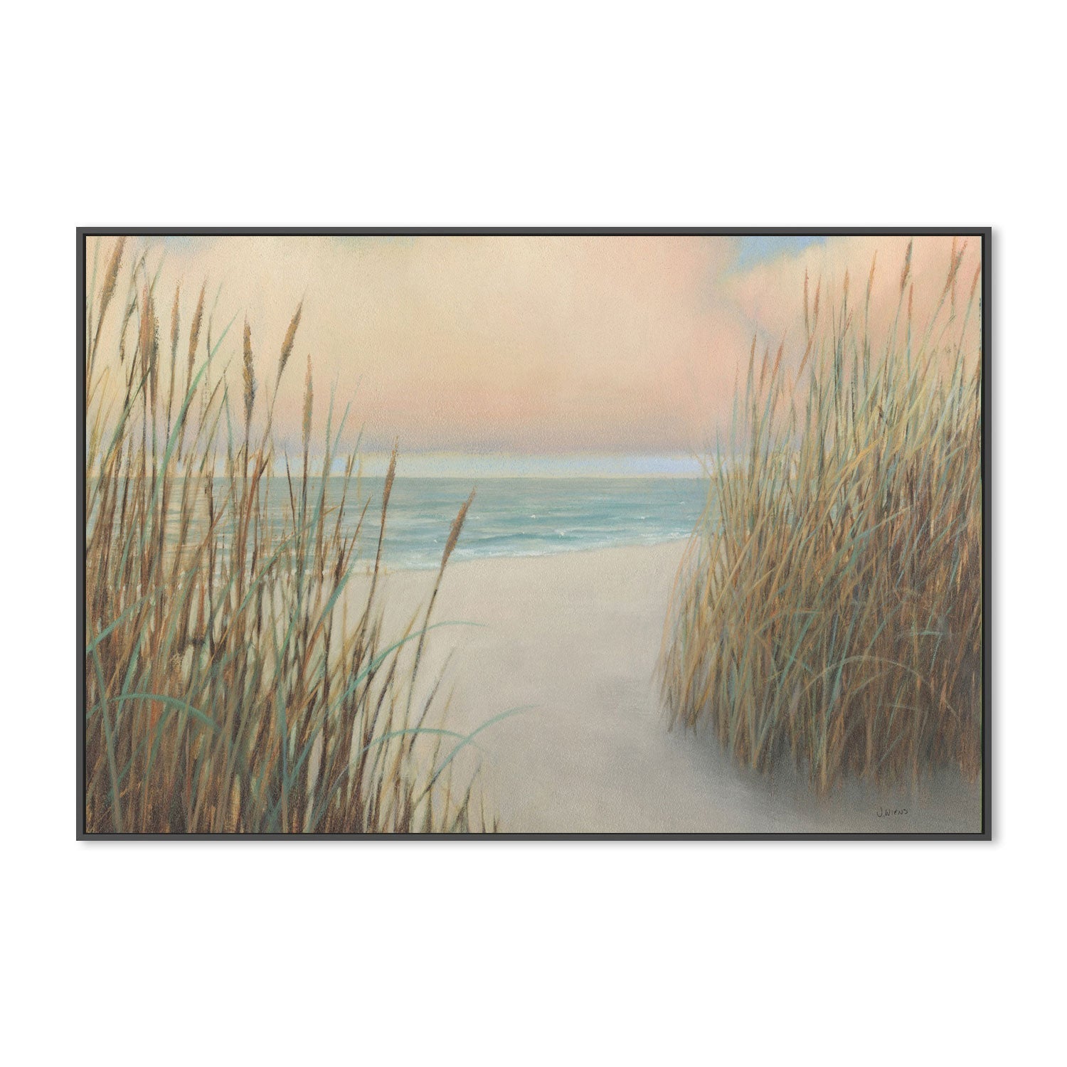 wall-art-print-canvas-poster-framed-Beach Trail, Style A-by-James Wiens-Gioia Wall Art