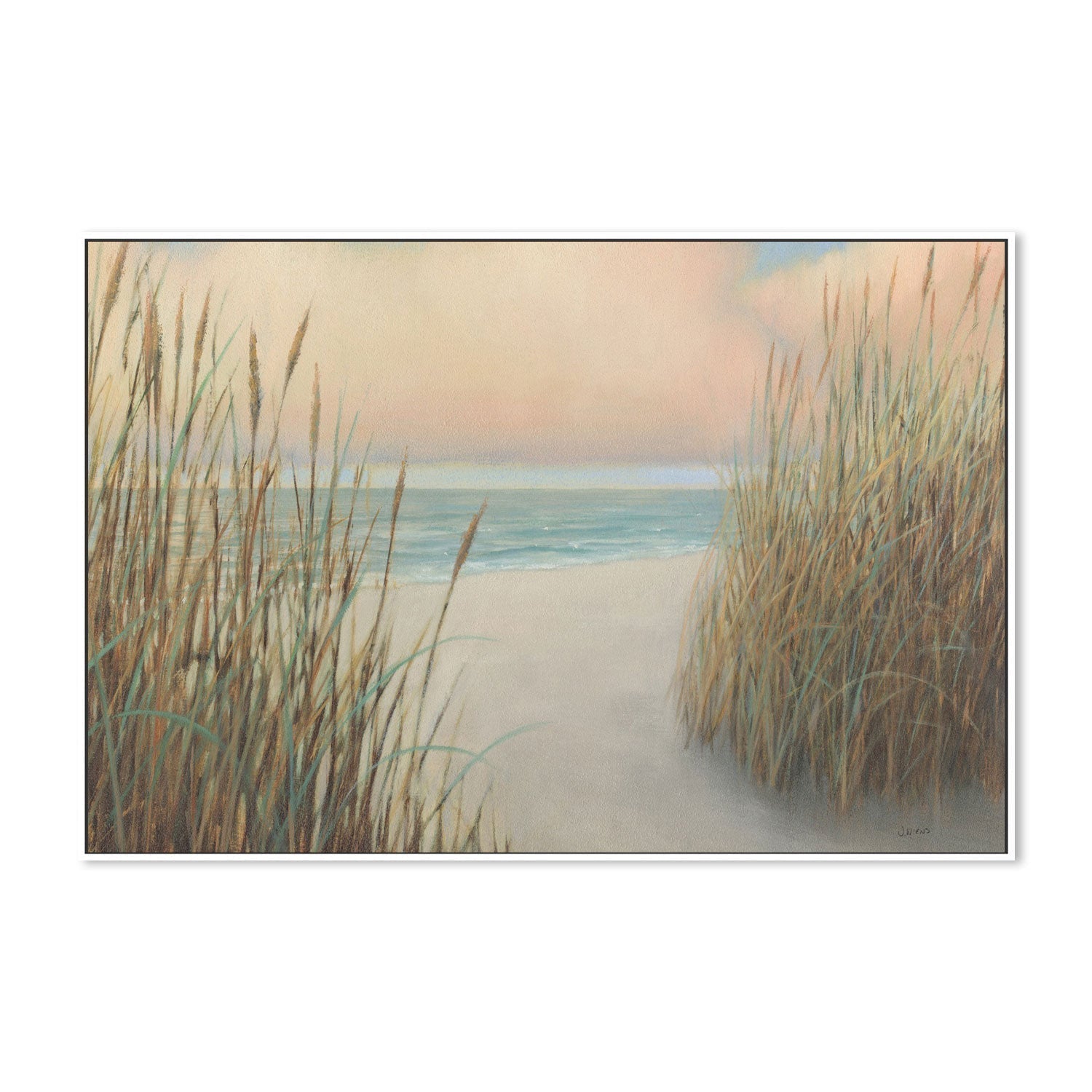 wall-art-print-canvas-poster-framed-Beach Trail, Style A-by-James Wiens-Gioia Wall Art
