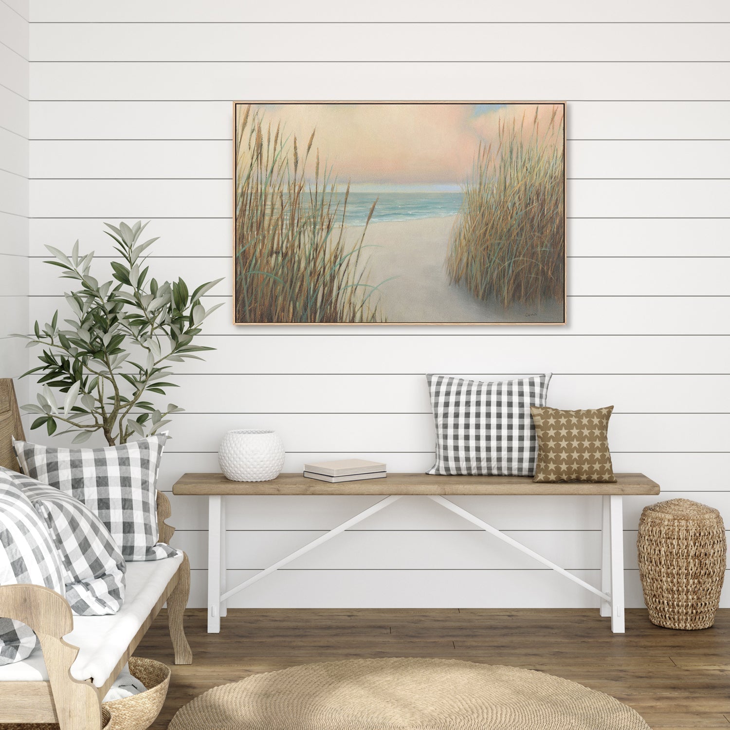 wall-art-print-canvas-poster-framed-Beach Trail, Style A-by-James Wiens-Gioia Wall Art