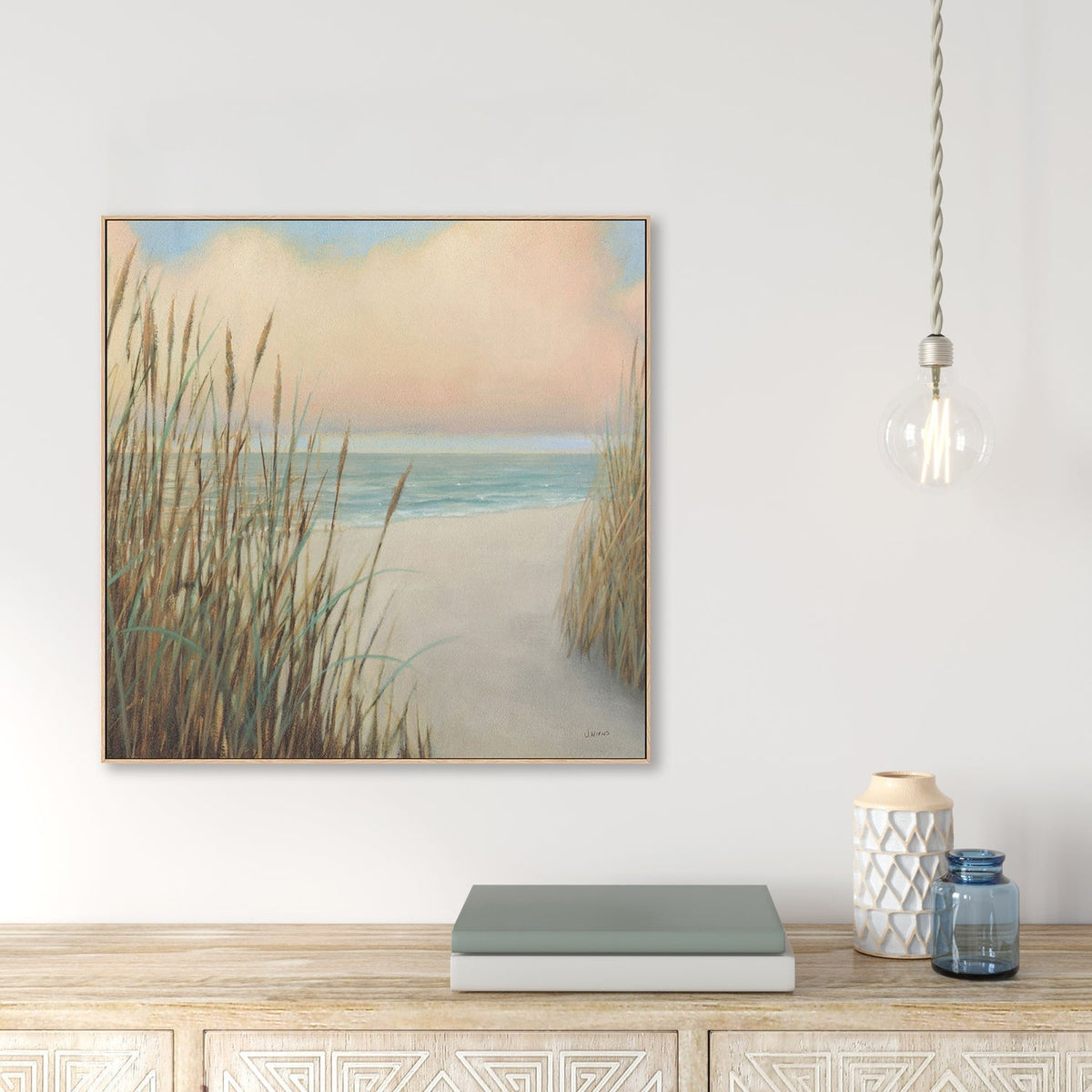 wall-art-print-canvas-poster-framed-Beach Trail, Style B-by-James Wiens-Gioia Wall Art
