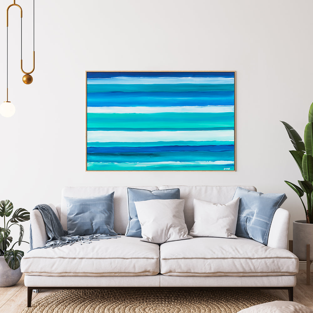 wall-art-print-canvas-poster-framed-Beach Waters, Style A , By Belinda Stone-GIOIA-WALL-ART