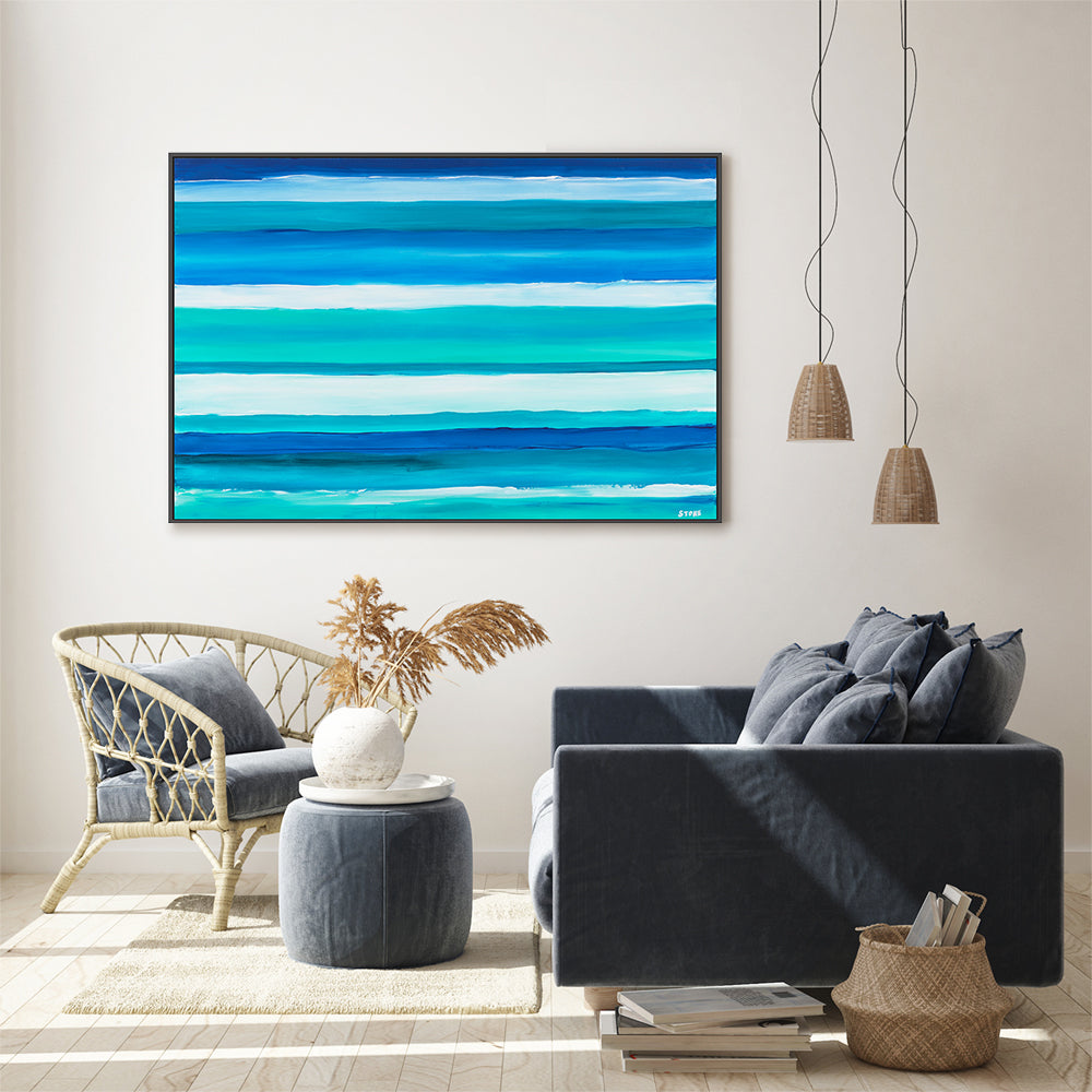 wall-art-print-canvas-poster-framed-Beach Waters, Style A , By Belinda Stone-GIOIA-WALL-ART