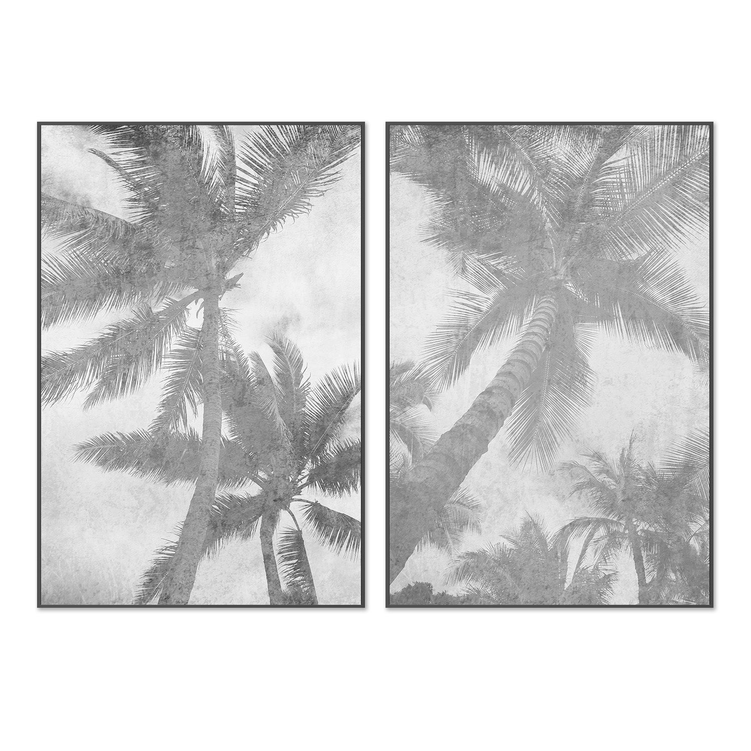 Beachscape Pink Palms, Style A & B, Set Of 2 , By Irena Orlov