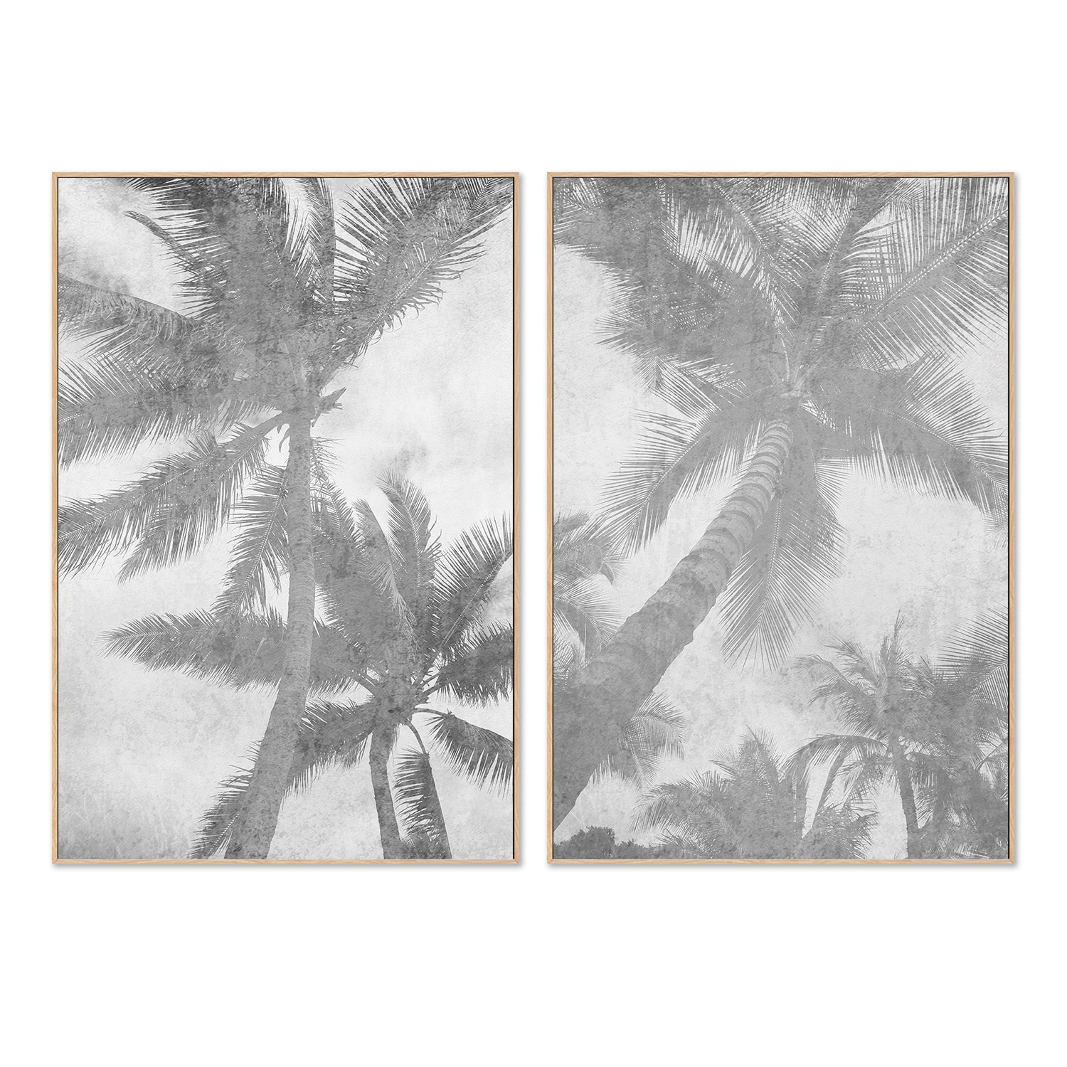 Beachscape Pink Palms, Style A & B, Set Of 2 , By Irena Orlov