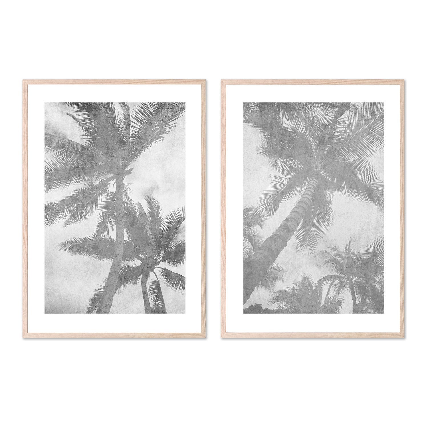 Beachscape Pink Palms, Style A & B, Set Of 2 , By Irena Orlov