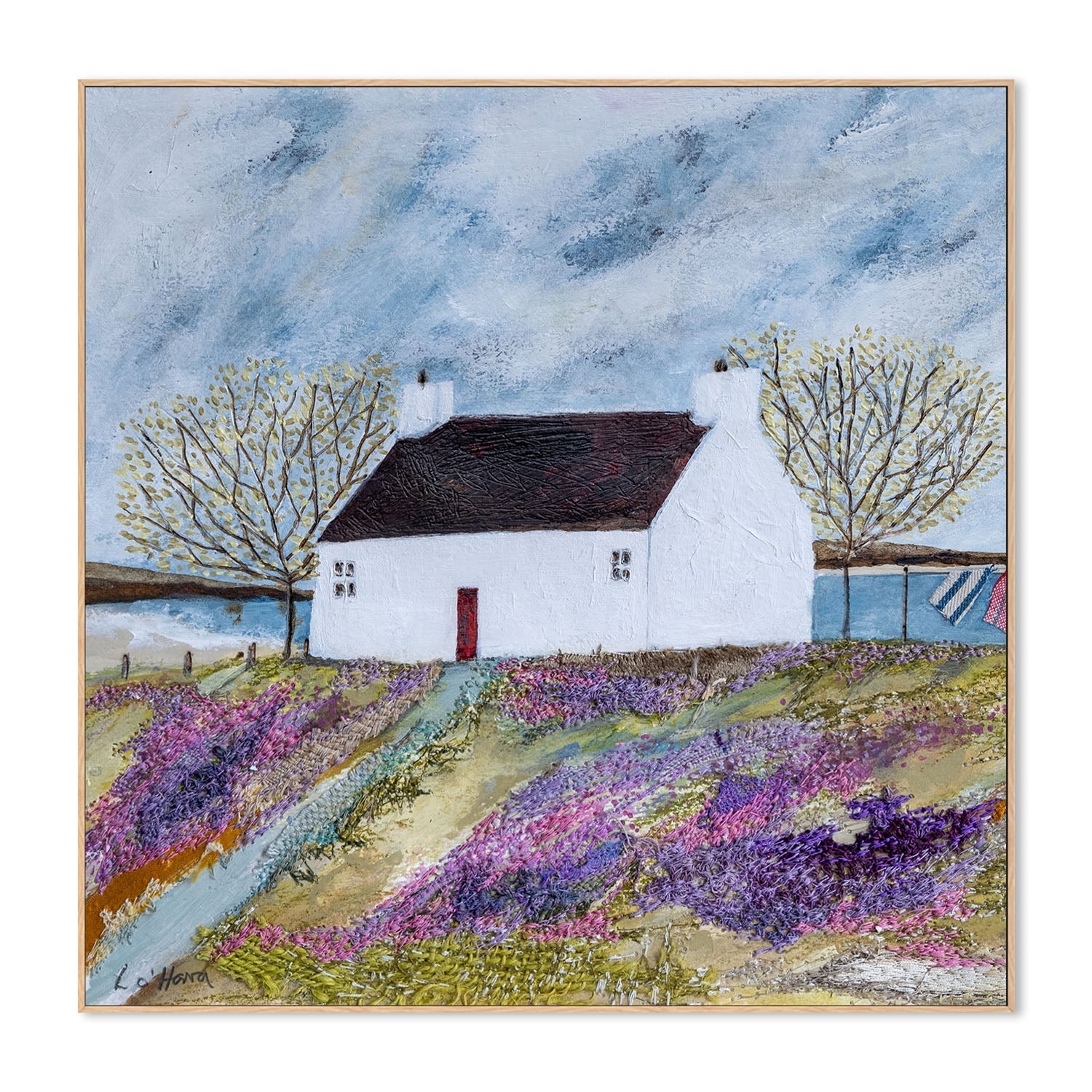 wall-art-print-canvas-poster-framed-Beachside Croft , By Louise O’Hara-4