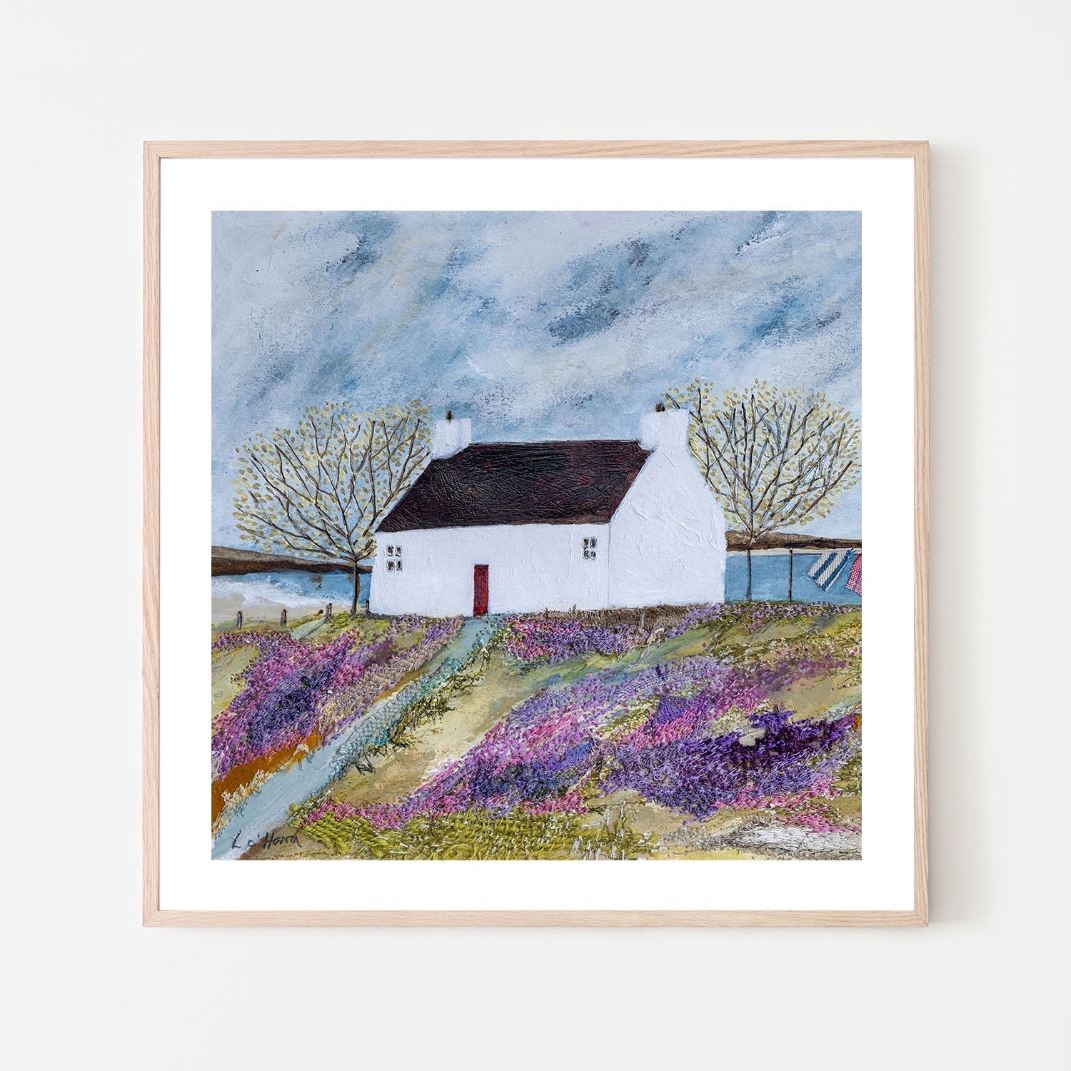 wall-art-print-canvas-poster-framed-Beachside Croft , By Louise O’Hara-6