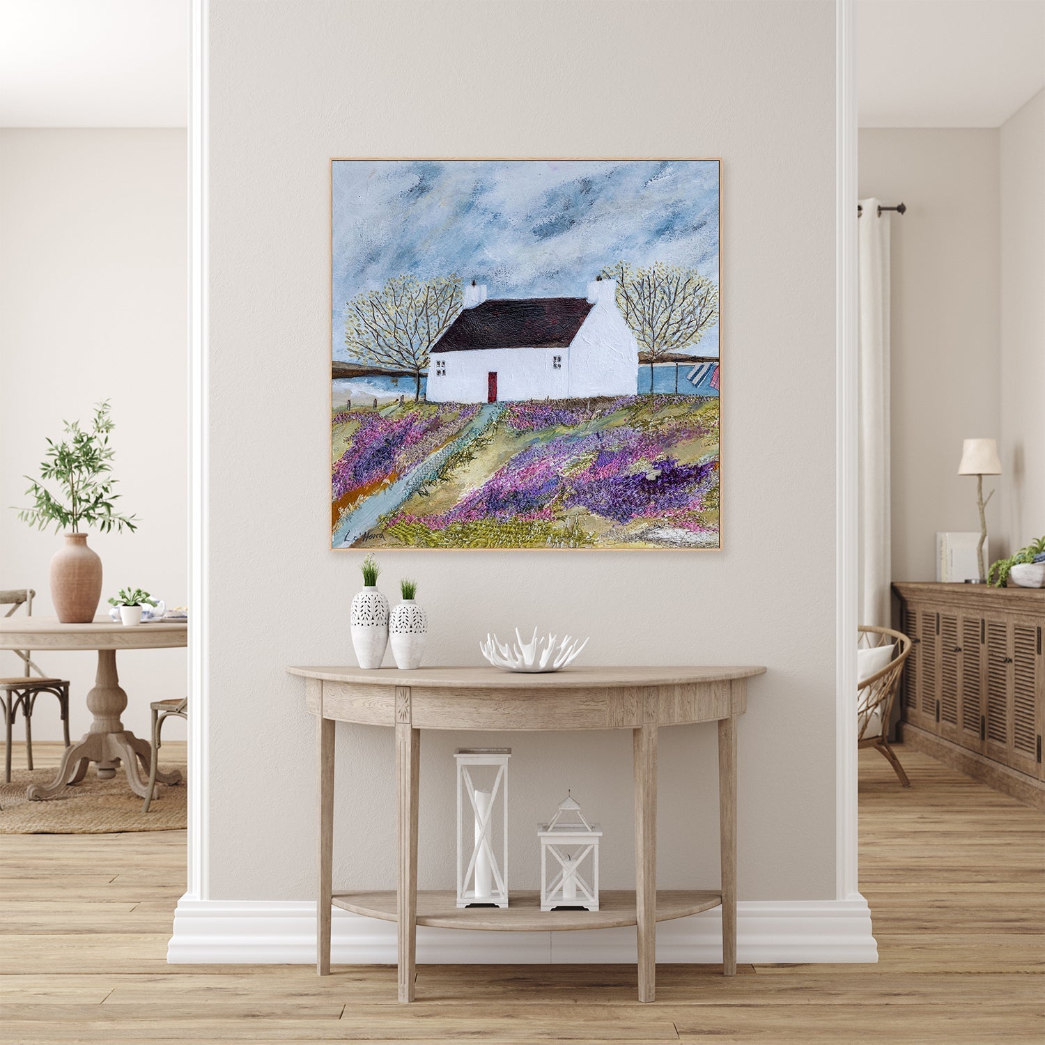 wall-art-print-canvas-poster-framed-Beachside Croft , By Louise O’Hara-7