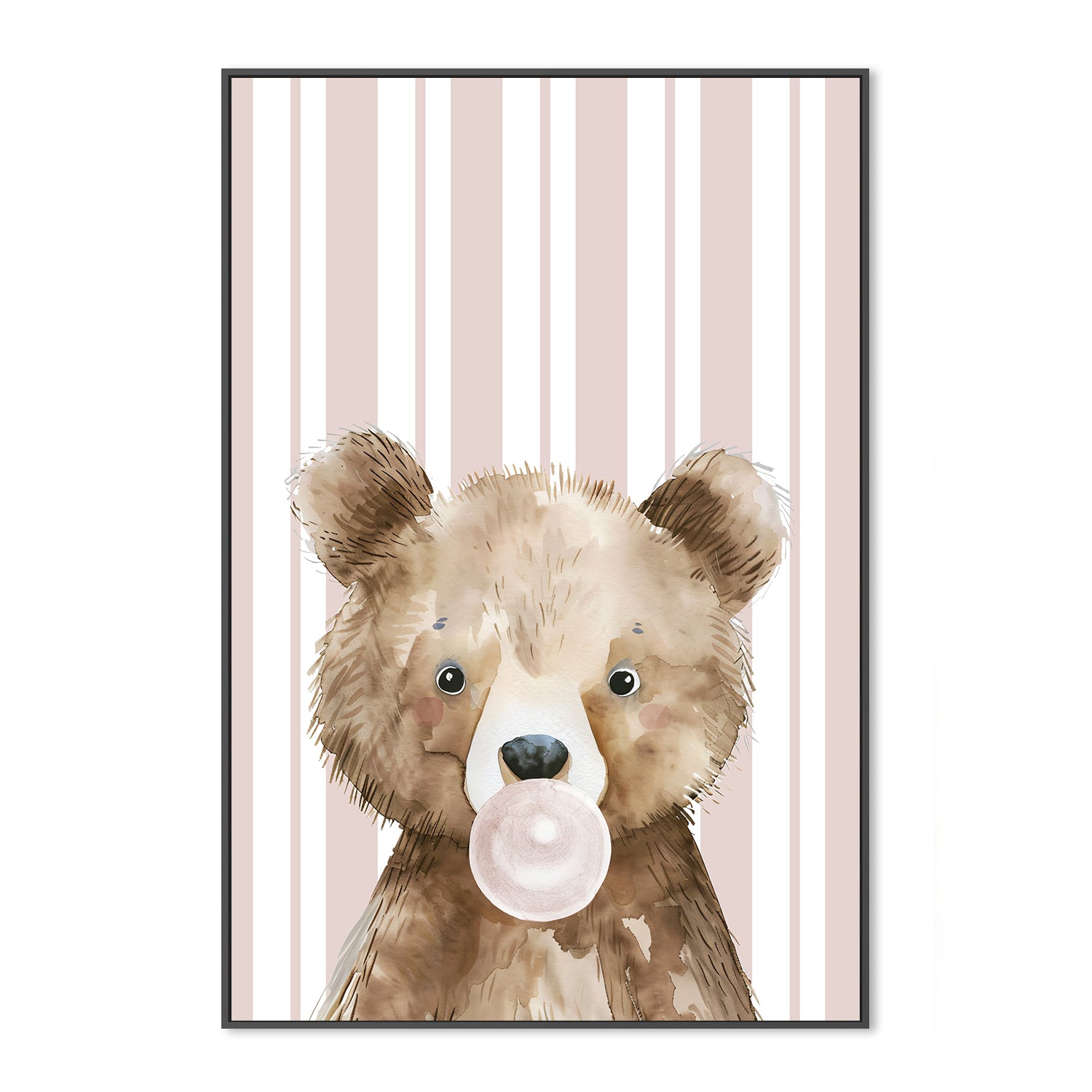wall-art-print-canvas-poster-framed-Bear Bubble Gum , By At Viv Home Prints-3