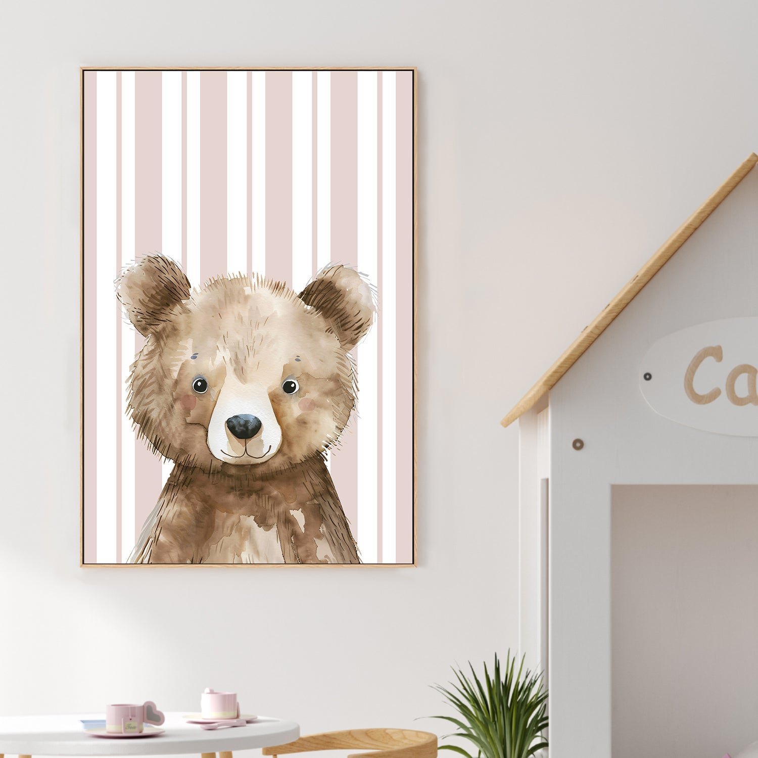 wall-art-print-canvas-poster-framed-Bear , By At Viv Home Prints-2