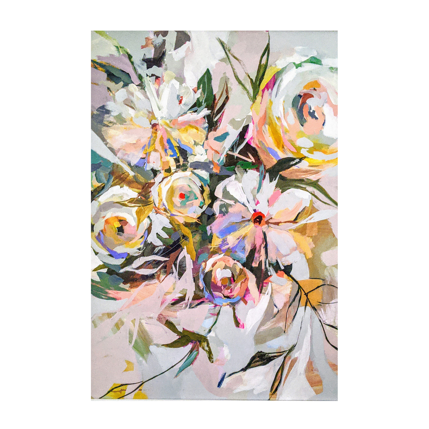 wall-art-print-canvas-poster-framed-Bedroom Flowers , By Jenny Westenhofer Art-1