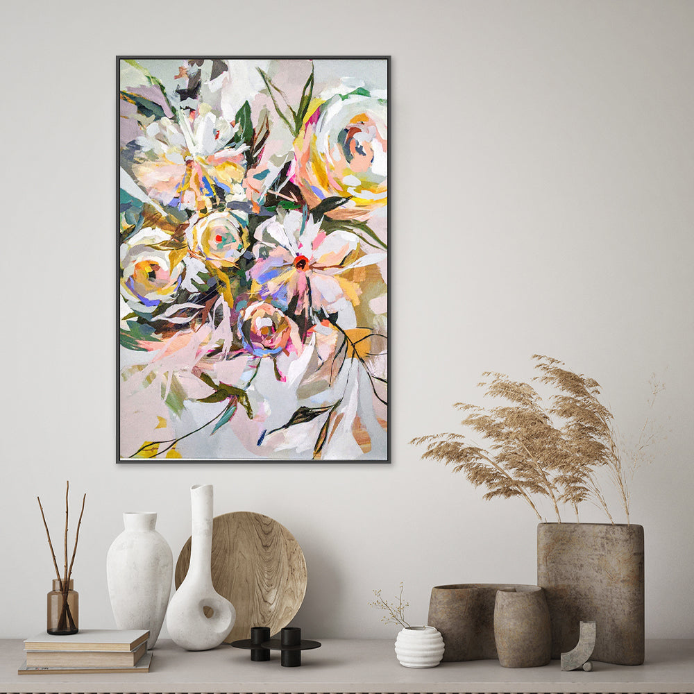 wall-art-print-canvas-poster-framed-Bedroom Flowers , By Jenny Westenhofer Art-2