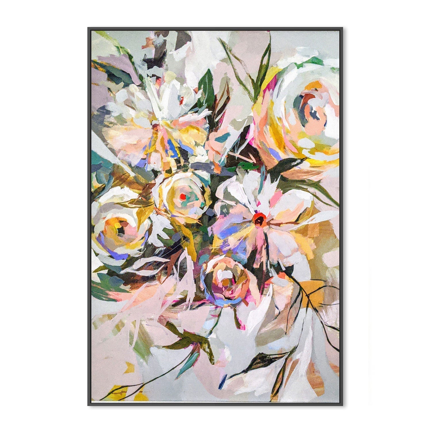 wall-art-print-canvas-poster-framed-Bedroom Flowers , By Jenny Westenhofer Art-3