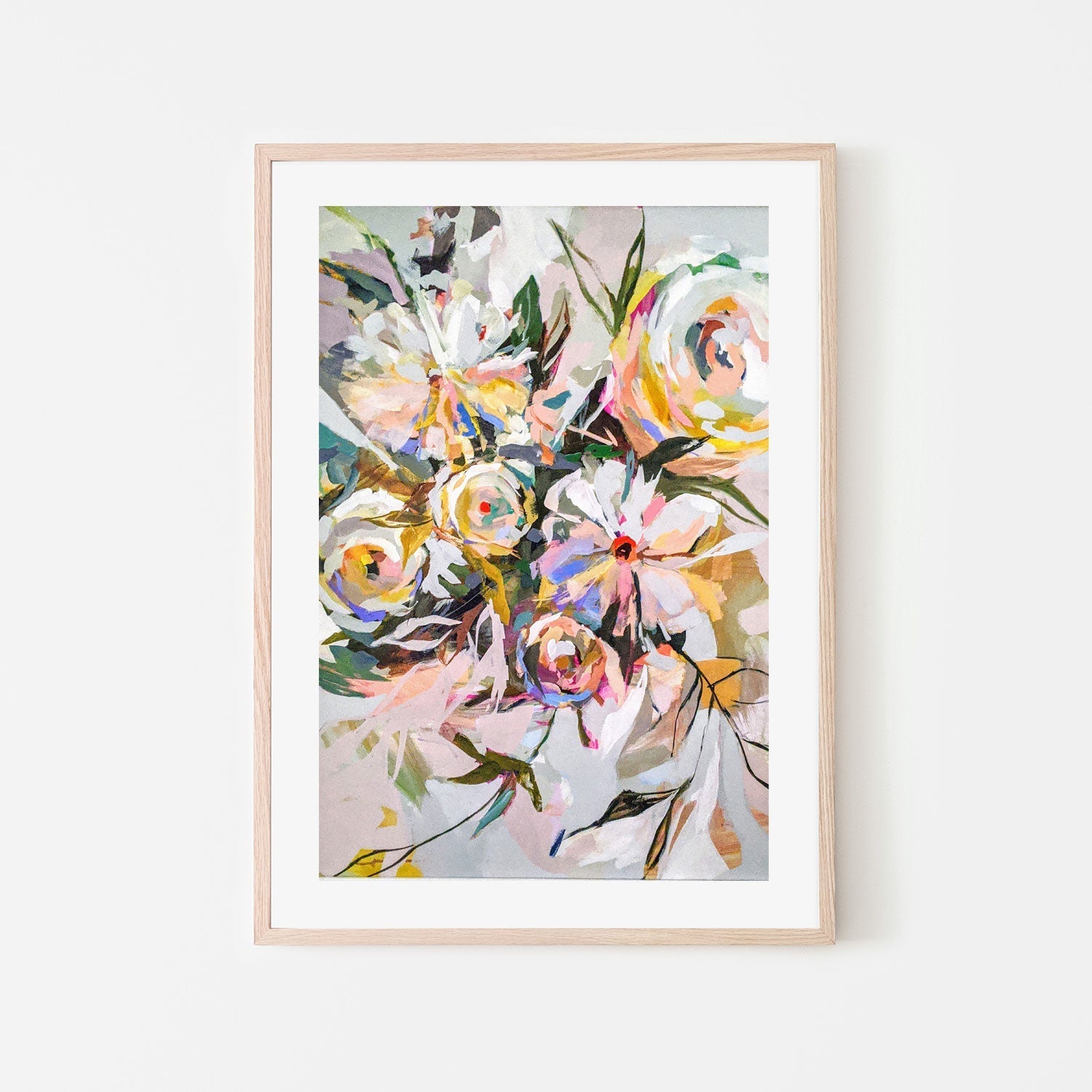 wall-art-print-canvas-poster-framed-Bedroom Flowers , By Jenny Westenhofer Art-6