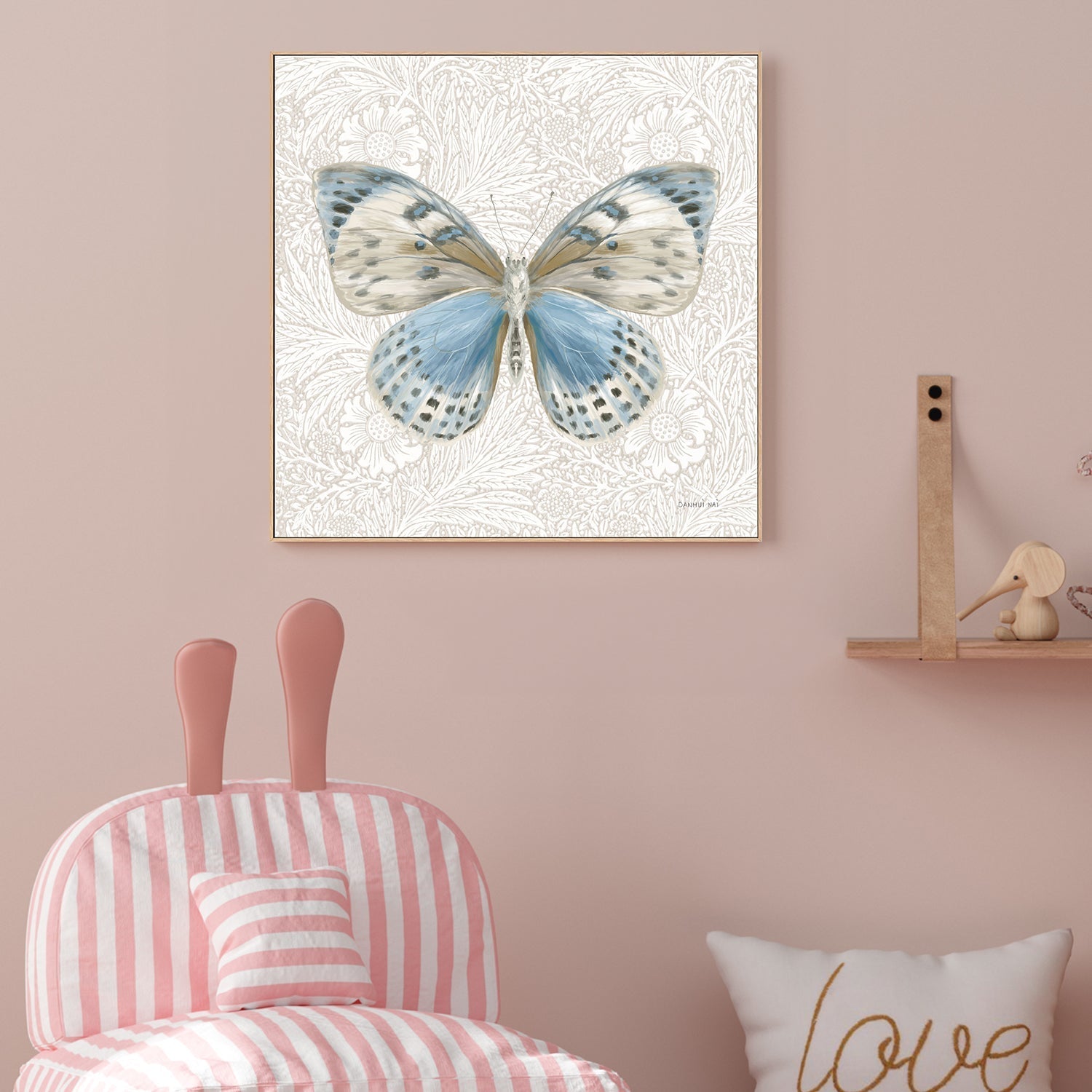 wall-art-print-canvas-poster-framed-Beetles and Butterflies , By Danhui Nai-2