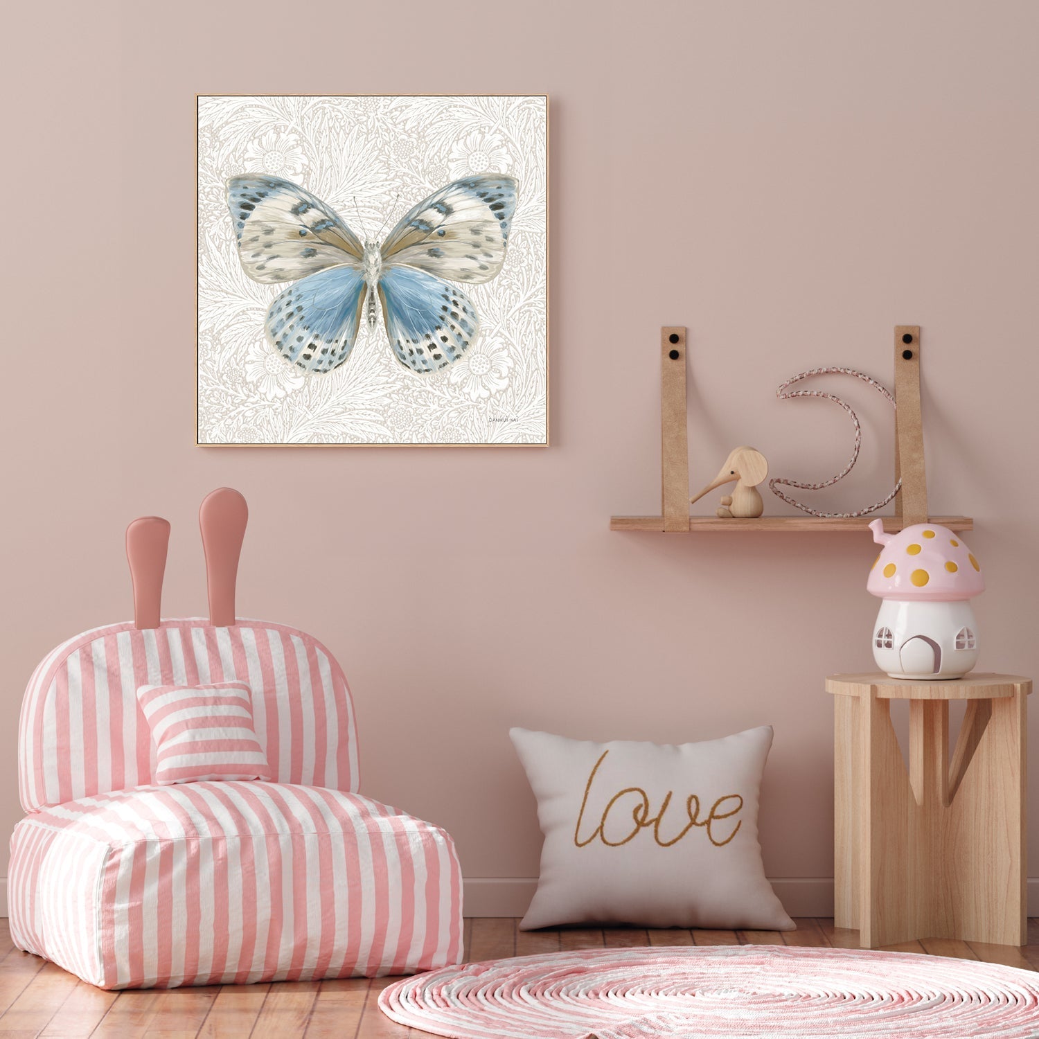 wall-art-print-canvas-poster-framed-Beetles and Butterflies , By Danhui Nai-7