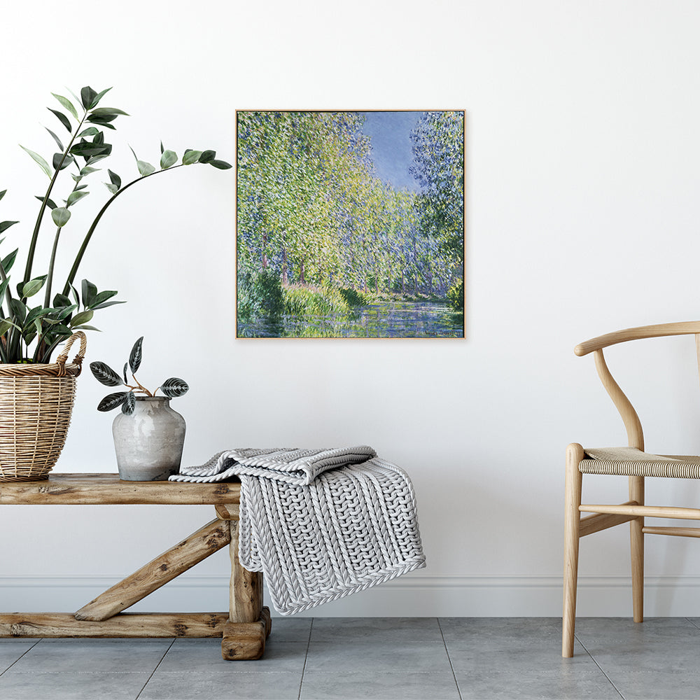 wall-art-print-canvas-poster-framed-Bend in the River Epte 1888 , By Monet-by-Gioia Wall Art-Gioia Wall Art