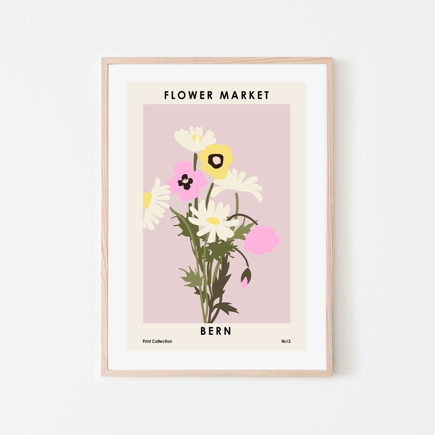 wall-art-print-canvas-poster-framed-Bern Flower Market-GIOIA-WALL-ART