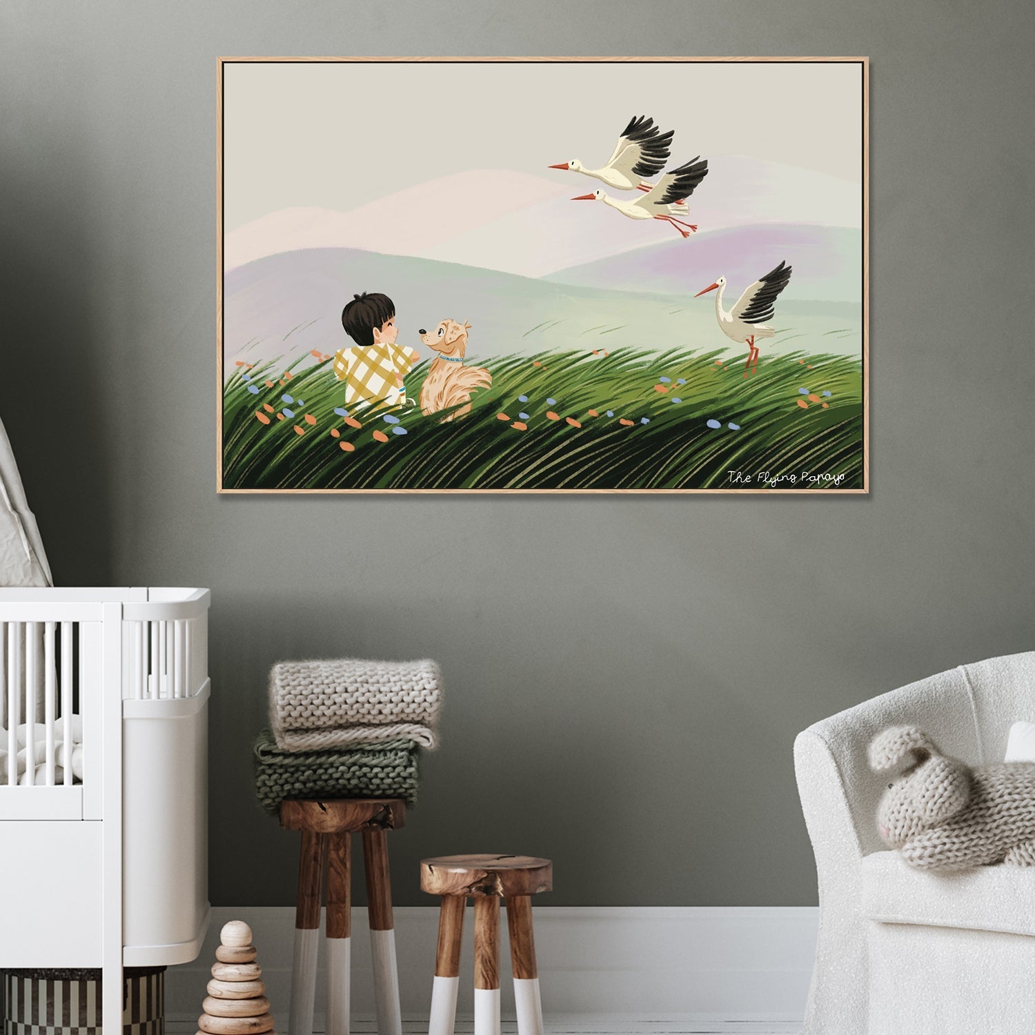 wall-art-print-canvas-poster-framed-Best Friends , By The Flying Papaya-2