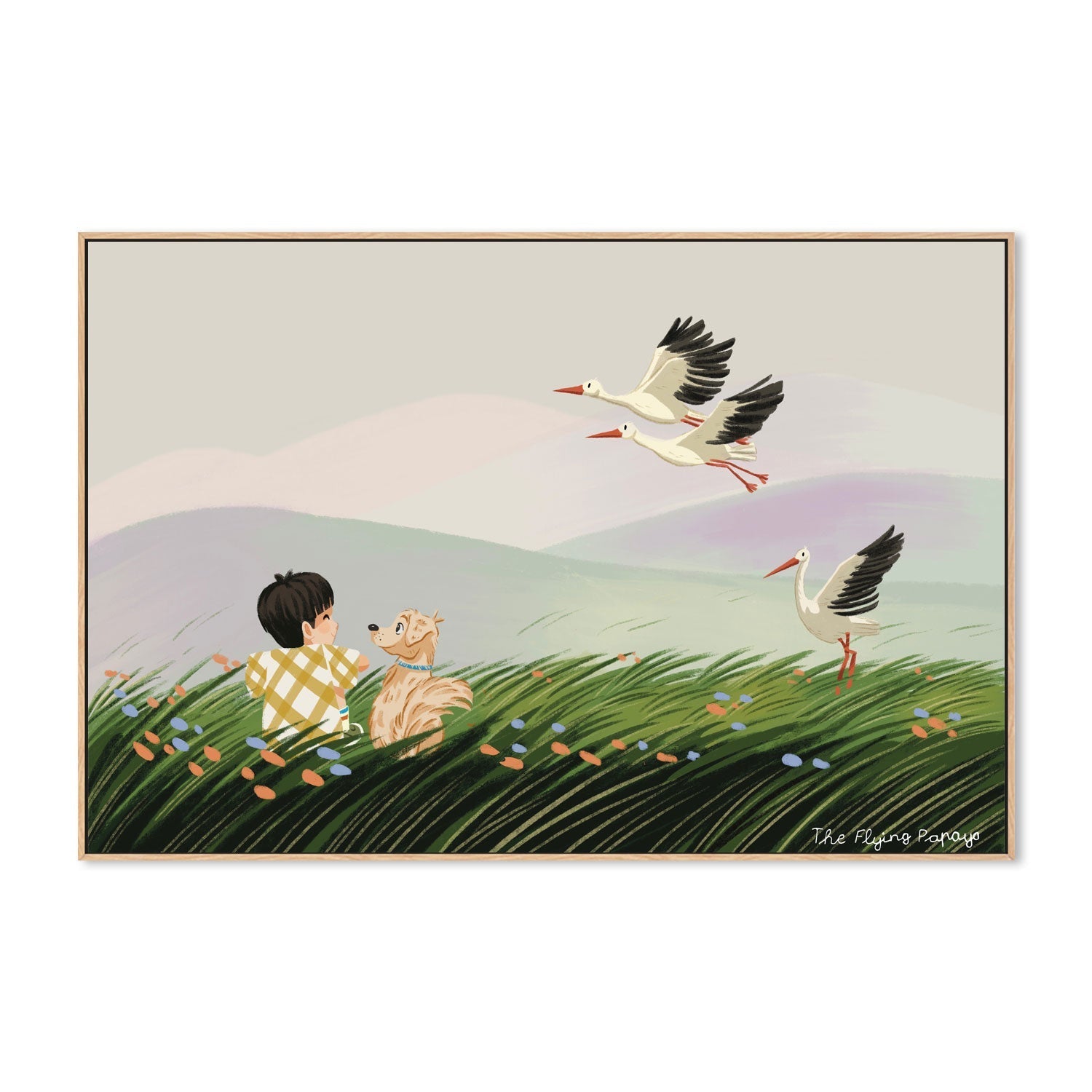 wall-art-print-canvas-poster-framed-Best Friends , By The Flying Papaya-4