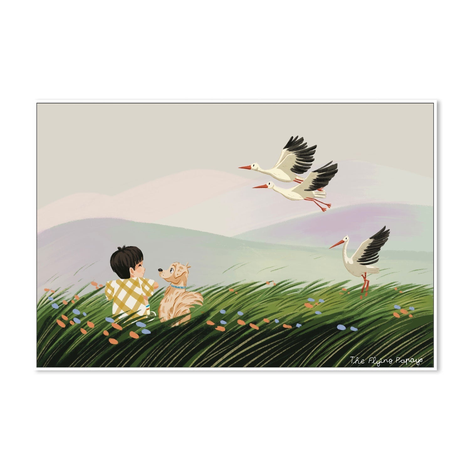 wall-art-print-canvas-poster-framed-Best Friends , By The Flying Papaya-5