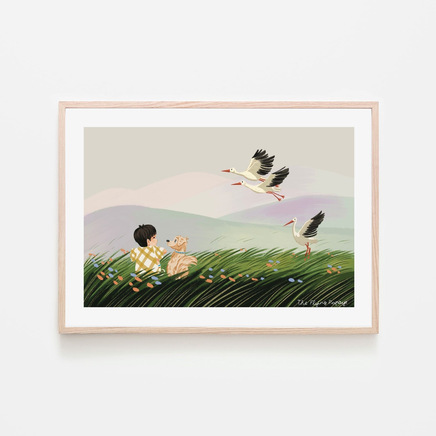 wall-art-print-canvas-poster-framed-Best Friends , By The Flying Papaya-6