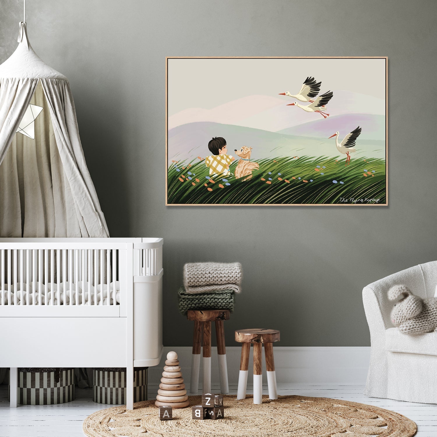 wall-art-print-canvas-poster-framed-Best Friends , By The Flying Papaya-7