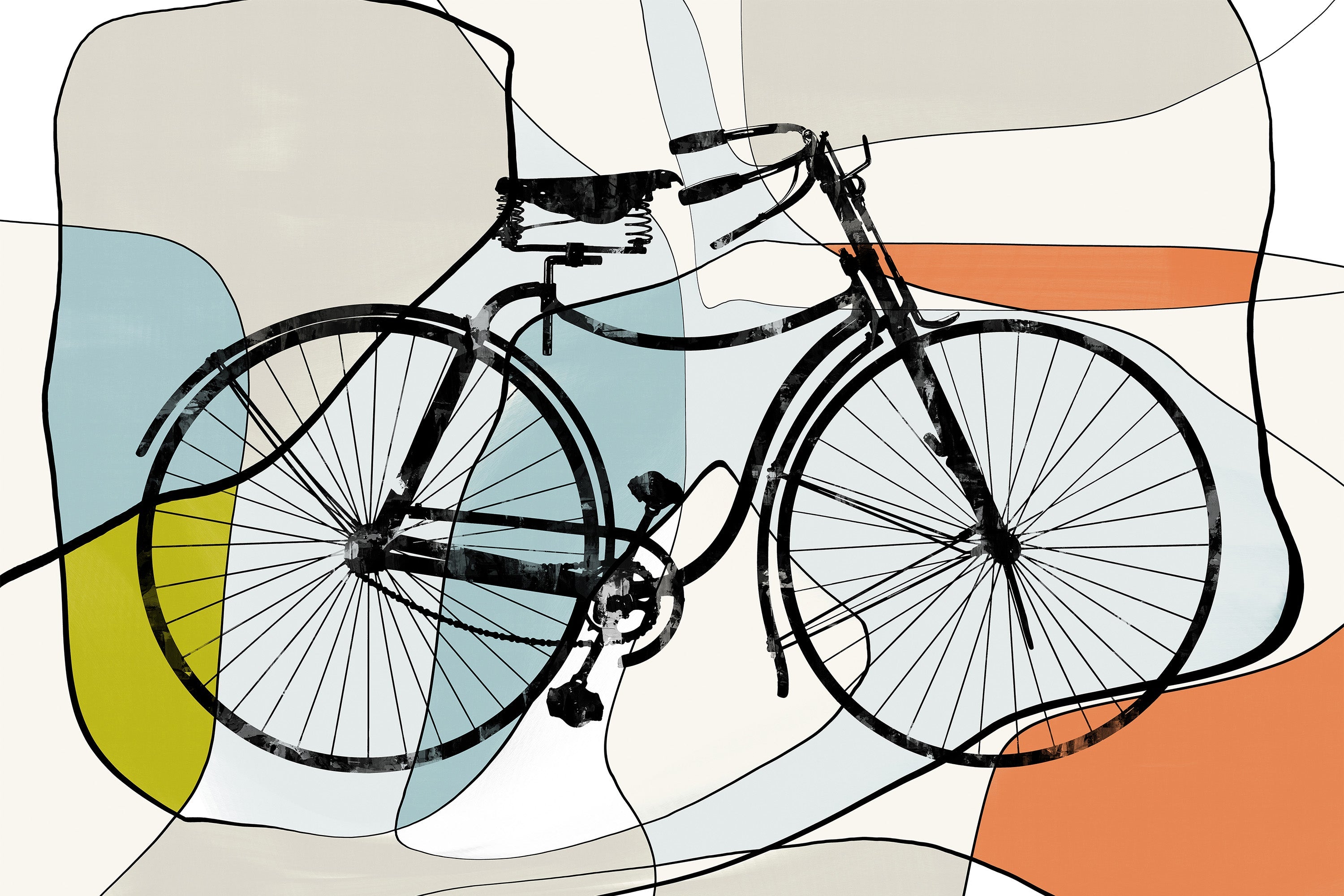 wall-art-print-canvas-poster-framed-Bicycle Art-1