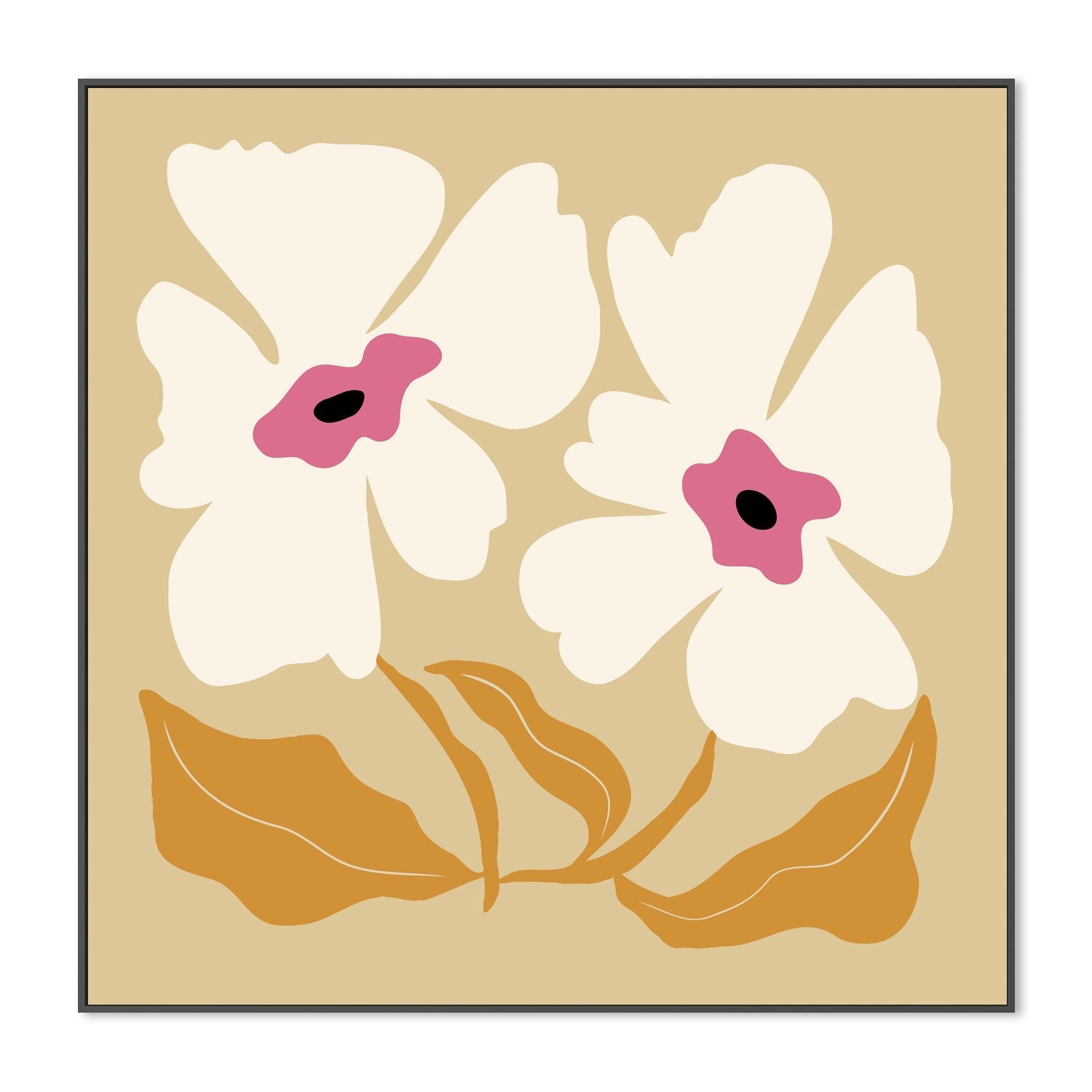wall-art-print-canvas-poster-framed-Big Blooming, Style F , By Miho Art Studio , By Miho Art Studio-3