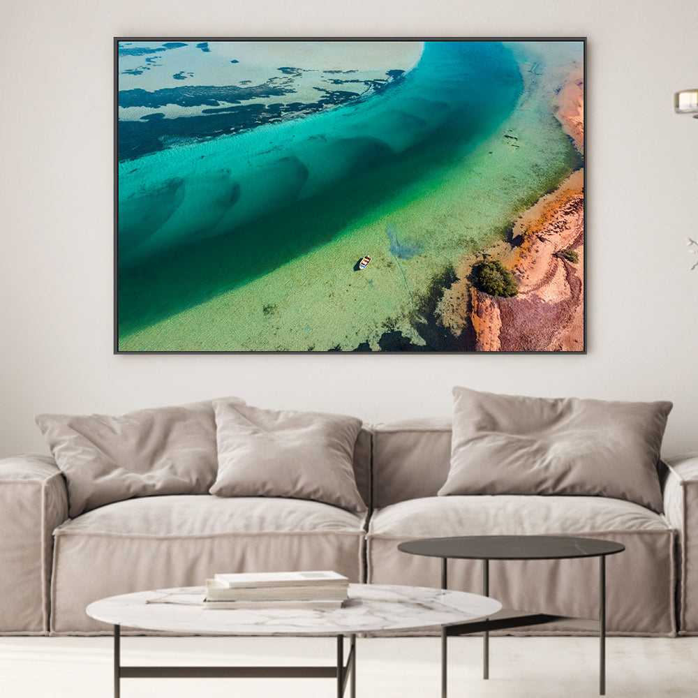 wall-art-print-canvas-poster-framed-Big Lagoon, Shark Bay, Style B , By Maddison Harris-2