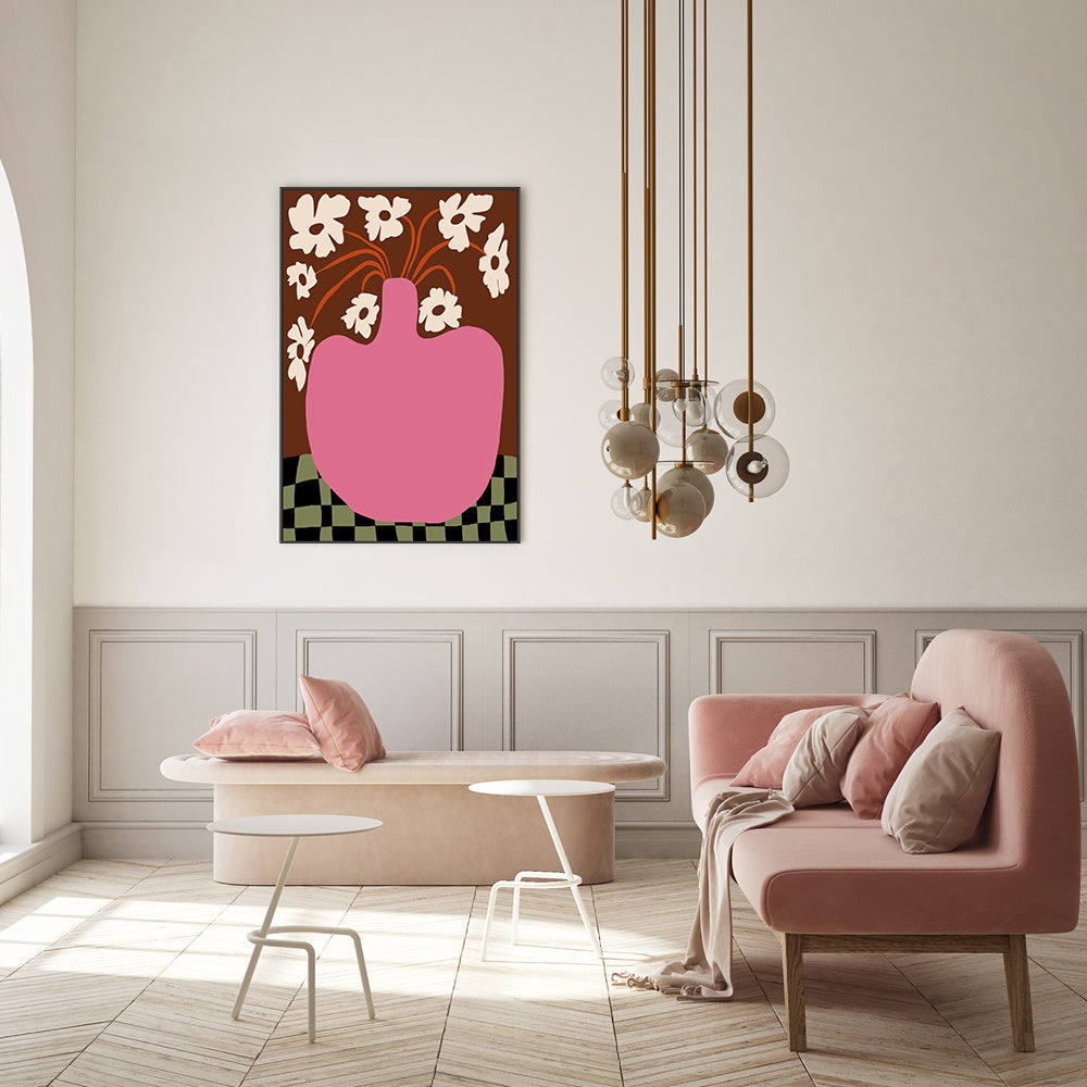 wall-art-print-canvas-poster-framed-Big pot with flower-7