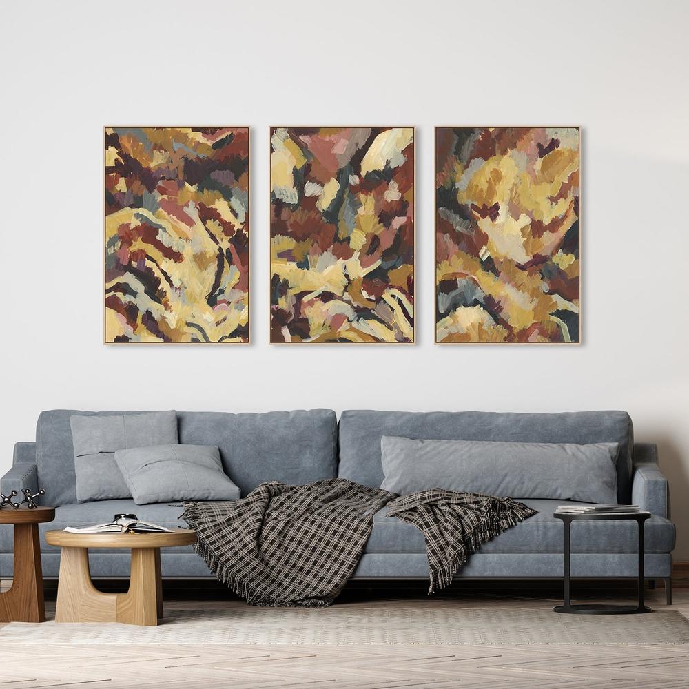 wall-art-print-canvas-poster-framed-Big Sur Abstract, Set Of 3-by-Emily Wood-Gioia Wall Art