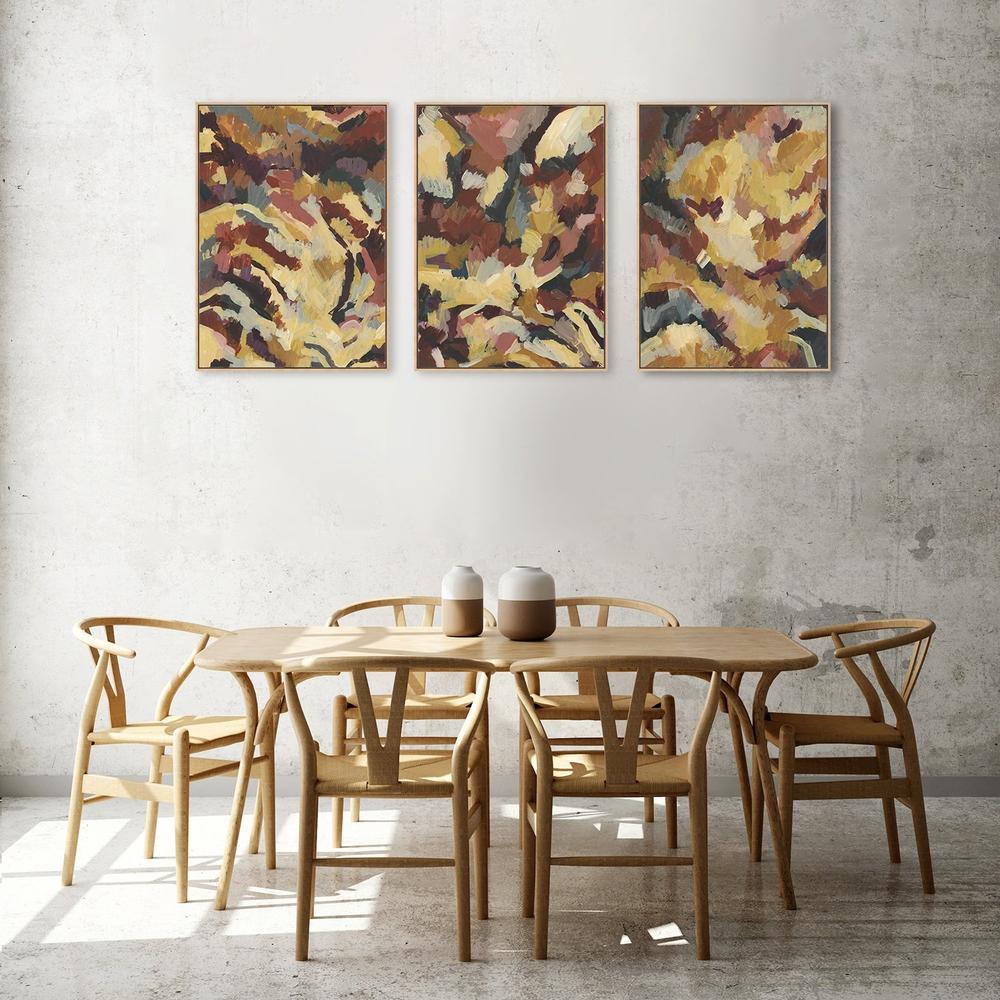 wall-art-print-canvas-poster-framed-Big Sur Abstract, Set Of 3-by-Emily Wood-Gioia Wall Art
