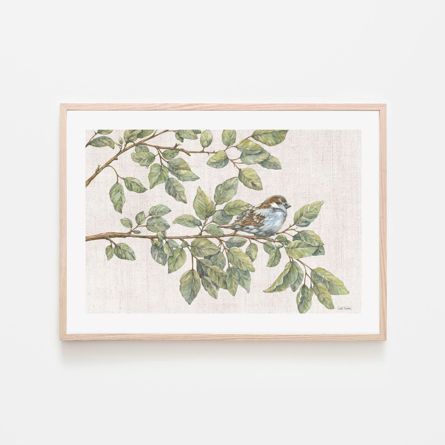 wall-art-print-canvas-poster-framed-Birch On A Branch , By Leslie Trimbach-6